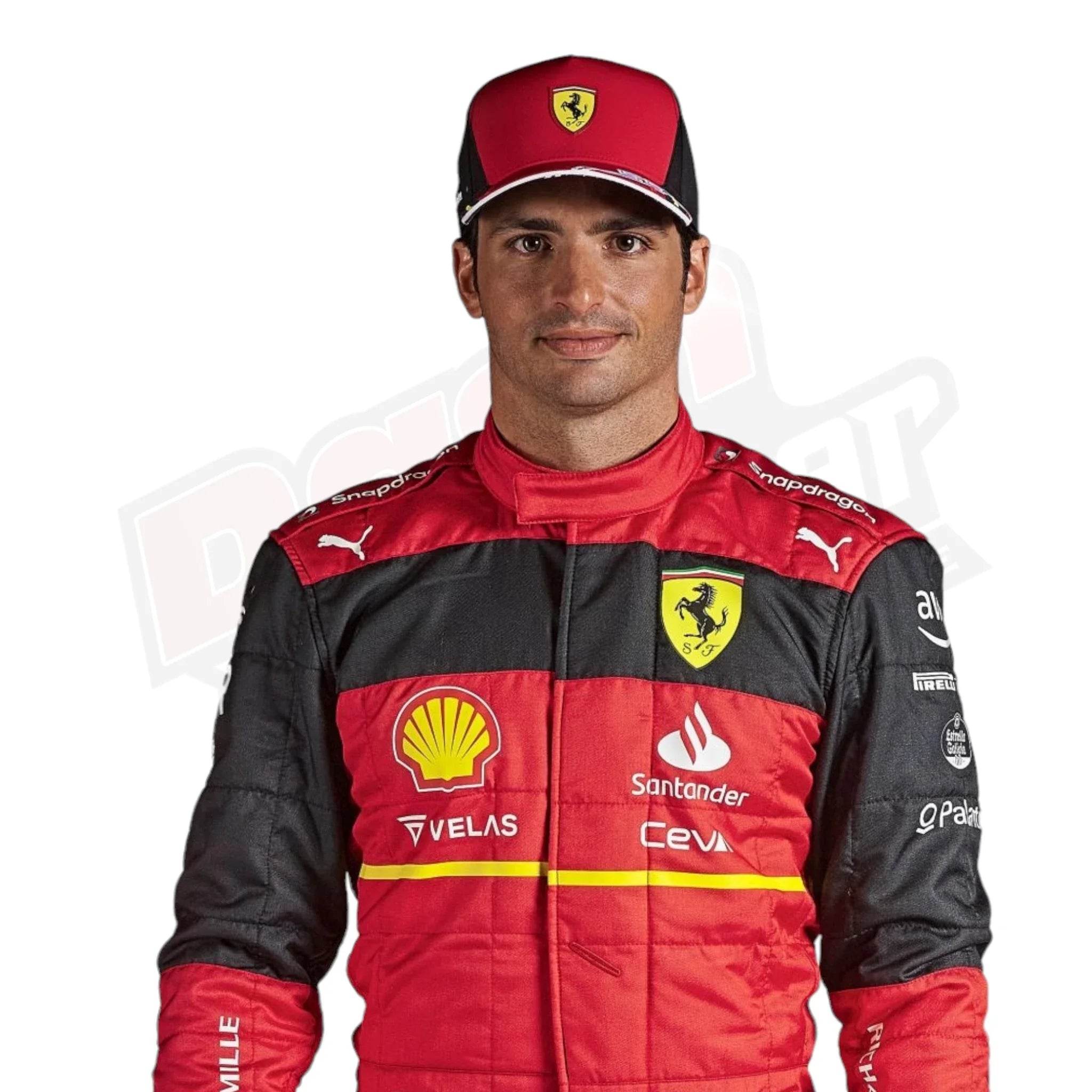 2022 Scuderia Ferrari Carlos Sainz F1 Race Suit - Dash Racegear Store