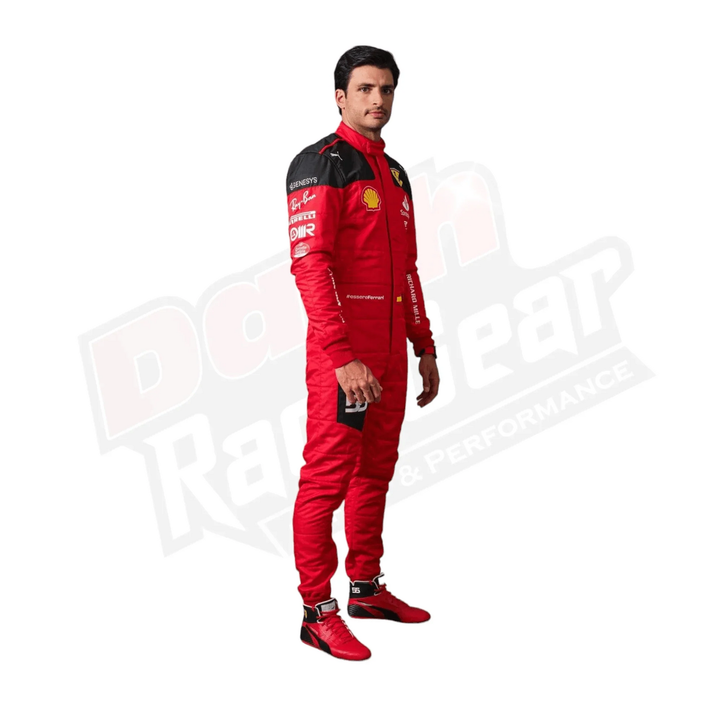2023 Carlos Sainz Race Scuderia Ferrari F1 Race Suit KIDS - Dash Racegear
