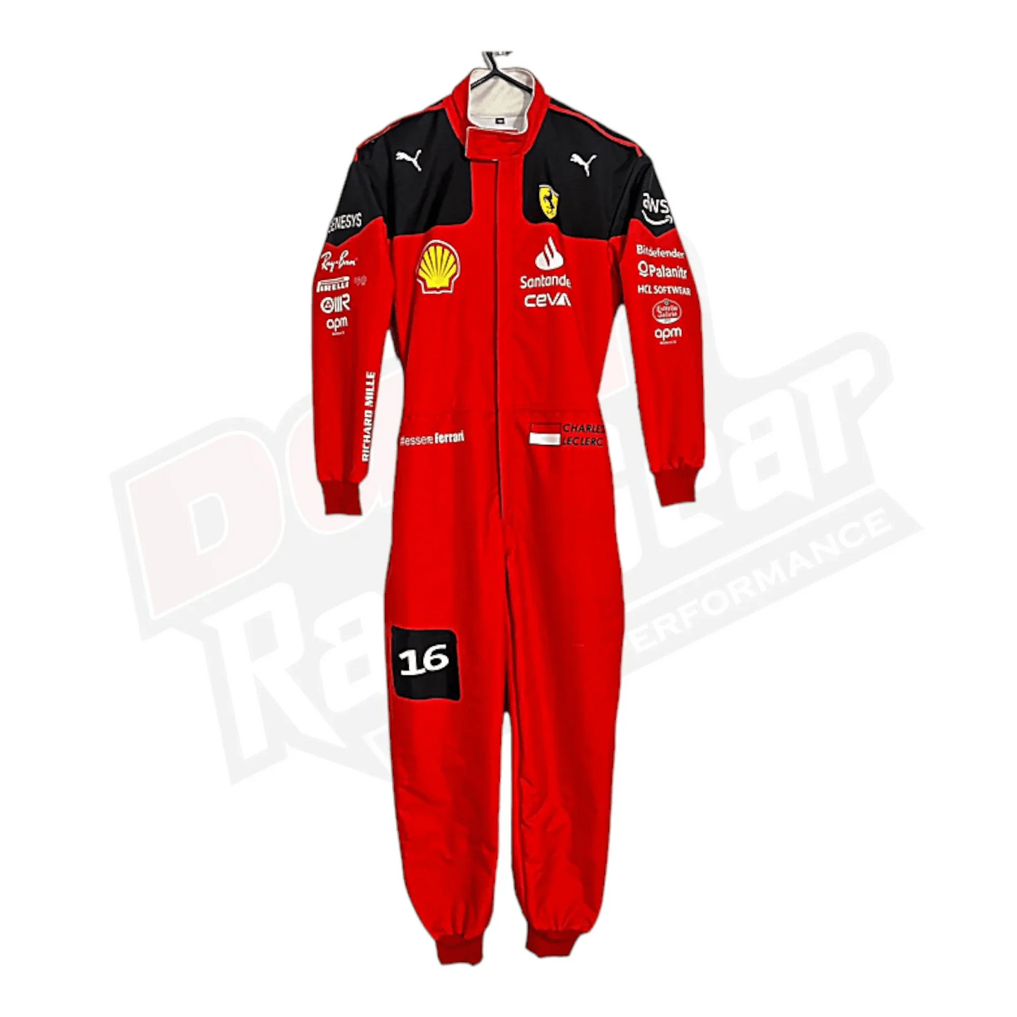 New Charles Leclerc 2023 Race Suit Ferrari F1 KIDS - Dash Racegear