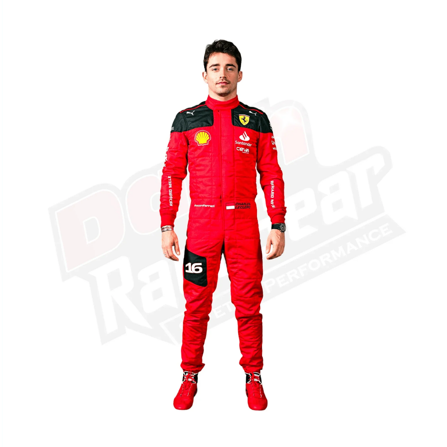 New Charles Leclerc 2023 Race Suit Ferrari F1 KIDS - Dash Racegear