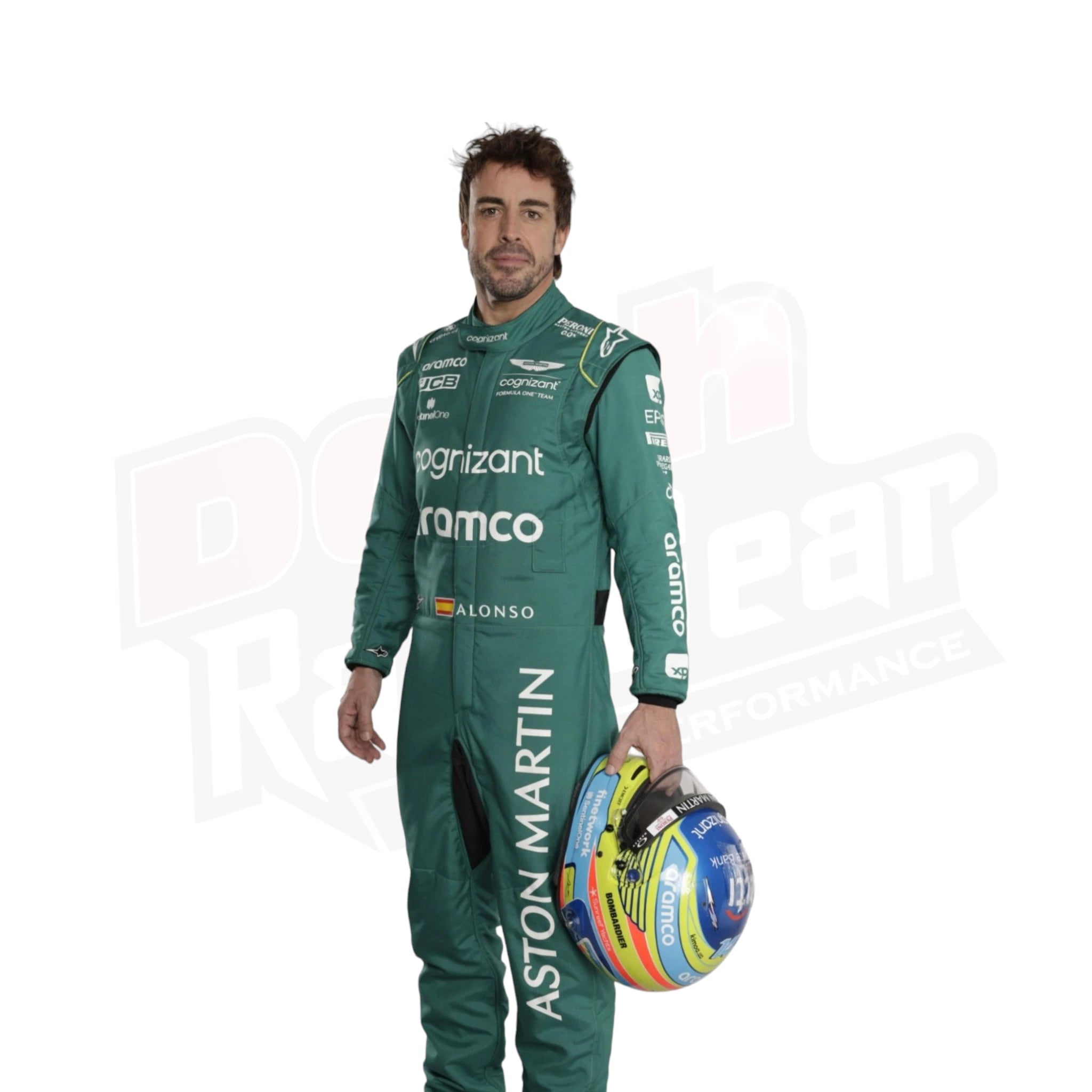2023 Official Fernando Alonso Aston Martin F1 Race Suit