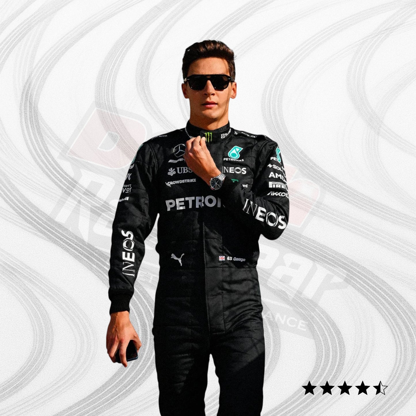 2023 George Russell Mercedes AMG F1 Race Suit
