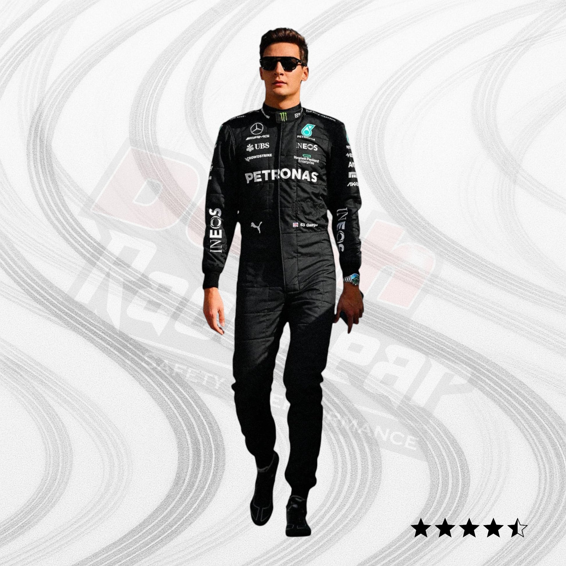 2023 George Russell Mercedes AMG F1 Race Suit KIDS - Dash Racegear