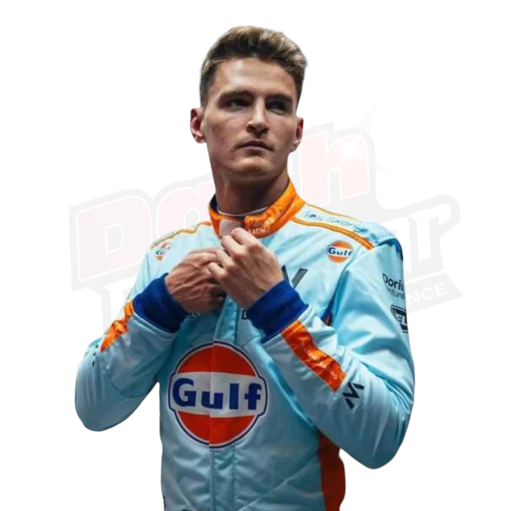 2023 Logan Sargeant Gulf F1 Race Suit Singapore GP