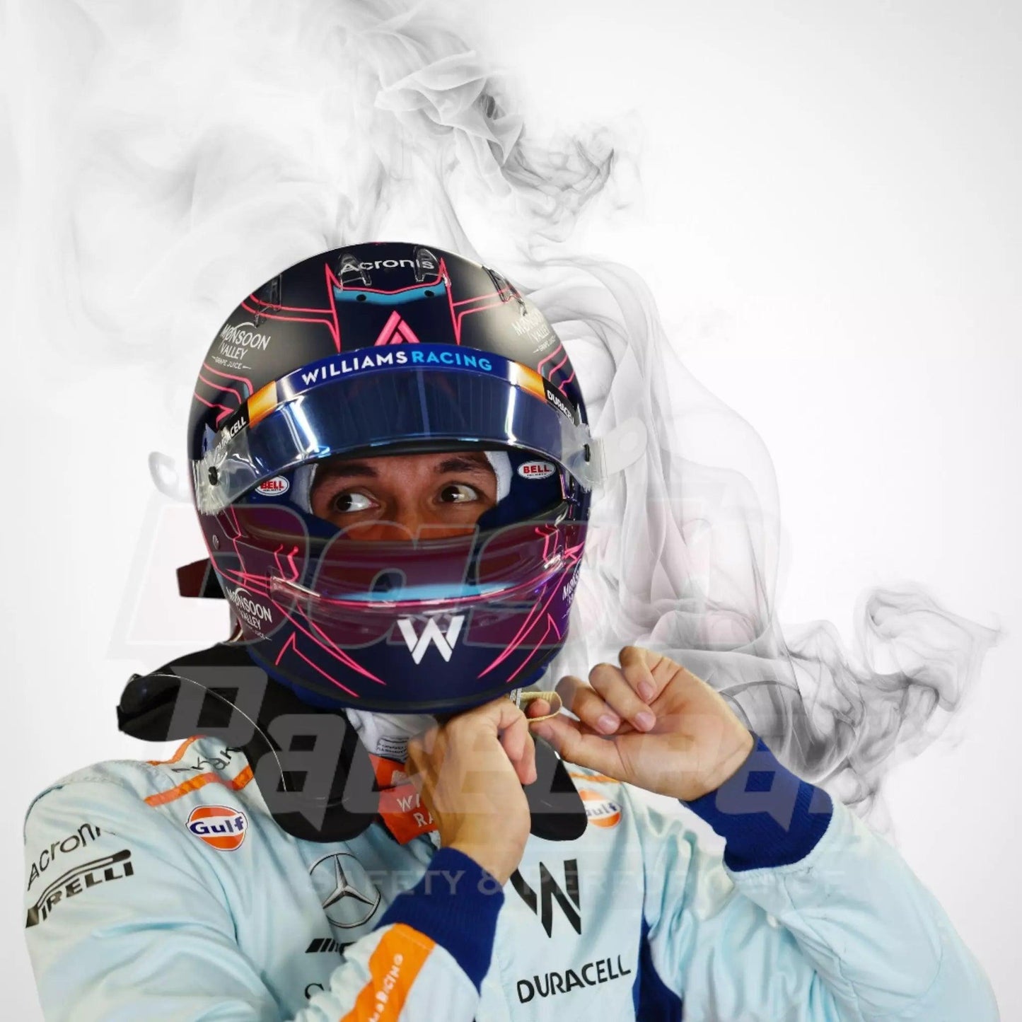 2023 New Alexander Albon Gulf F1 Race Suit KIDS - Singapore GP - Dash Racegear