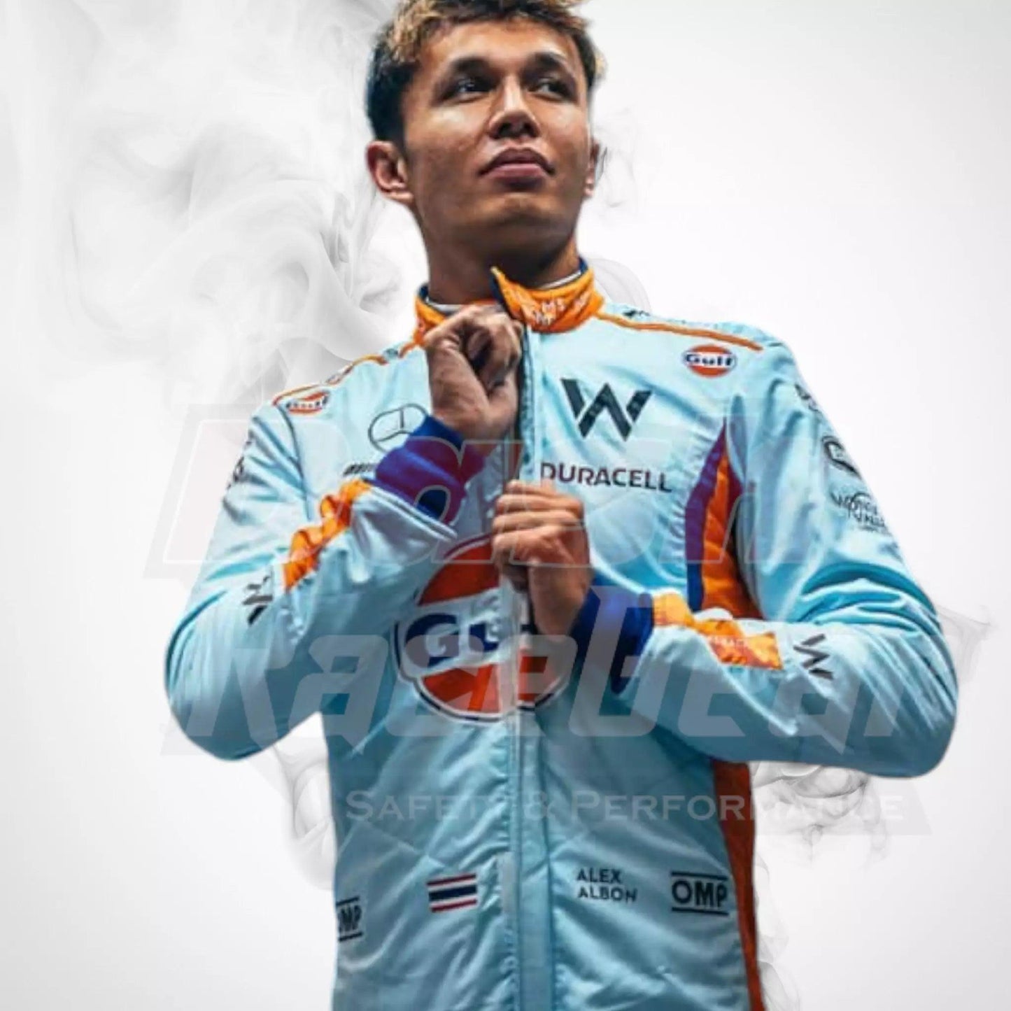 2023 New Alexander Albon Gulf F1 Race Suit KIDS - Singapore GP - Dash Racegear