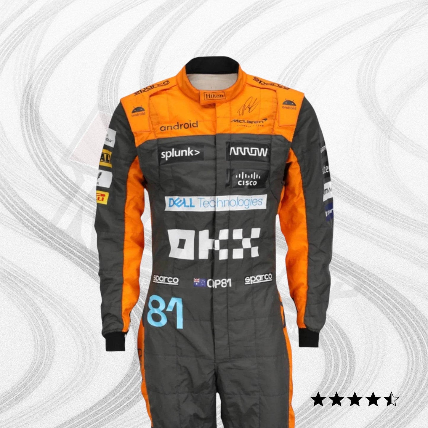 2023 Oscar Piastri McLaren Formula 1 Race Suit - Dash Racegear
