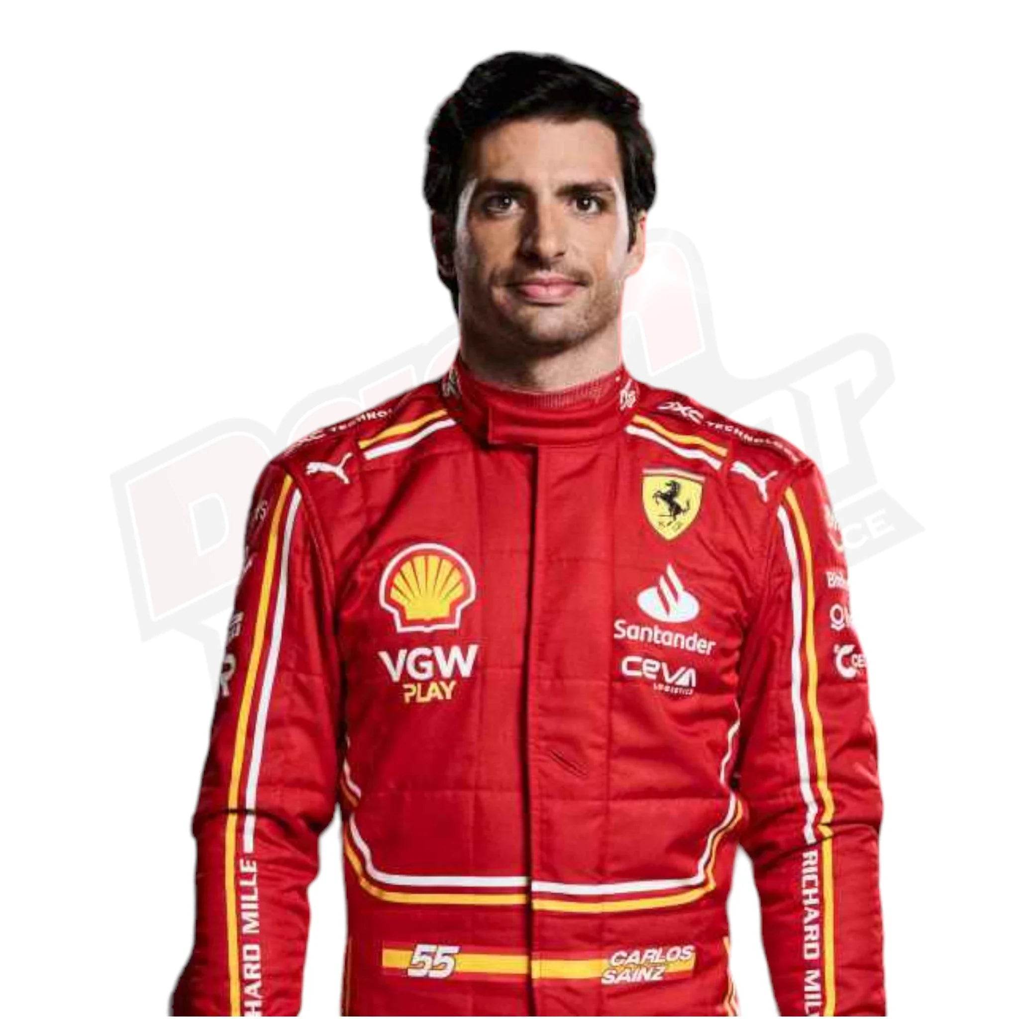 2024 Carlos Sainz Jr. Scuderia Ferrari Race suit New - Dash Racegear Store