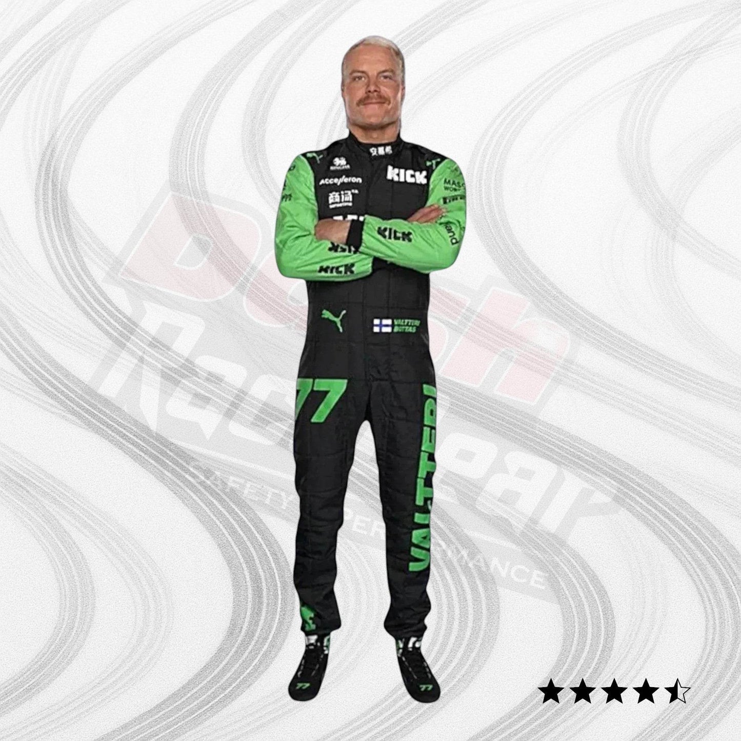 2024 Valtteri Bottas Zhou Guanyu Kick Sauber F1 Team Stake Race Suit - Dash Racegear