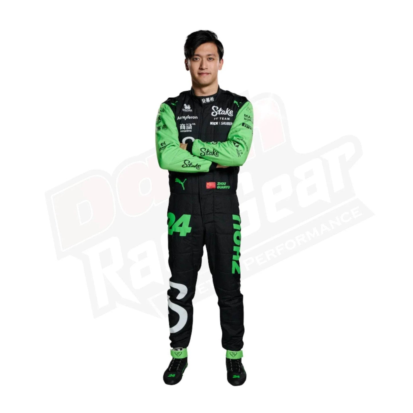 2024 Zhou Guanyu Kick Sauber F1 Team Stake Race Suit - Dash Racegear