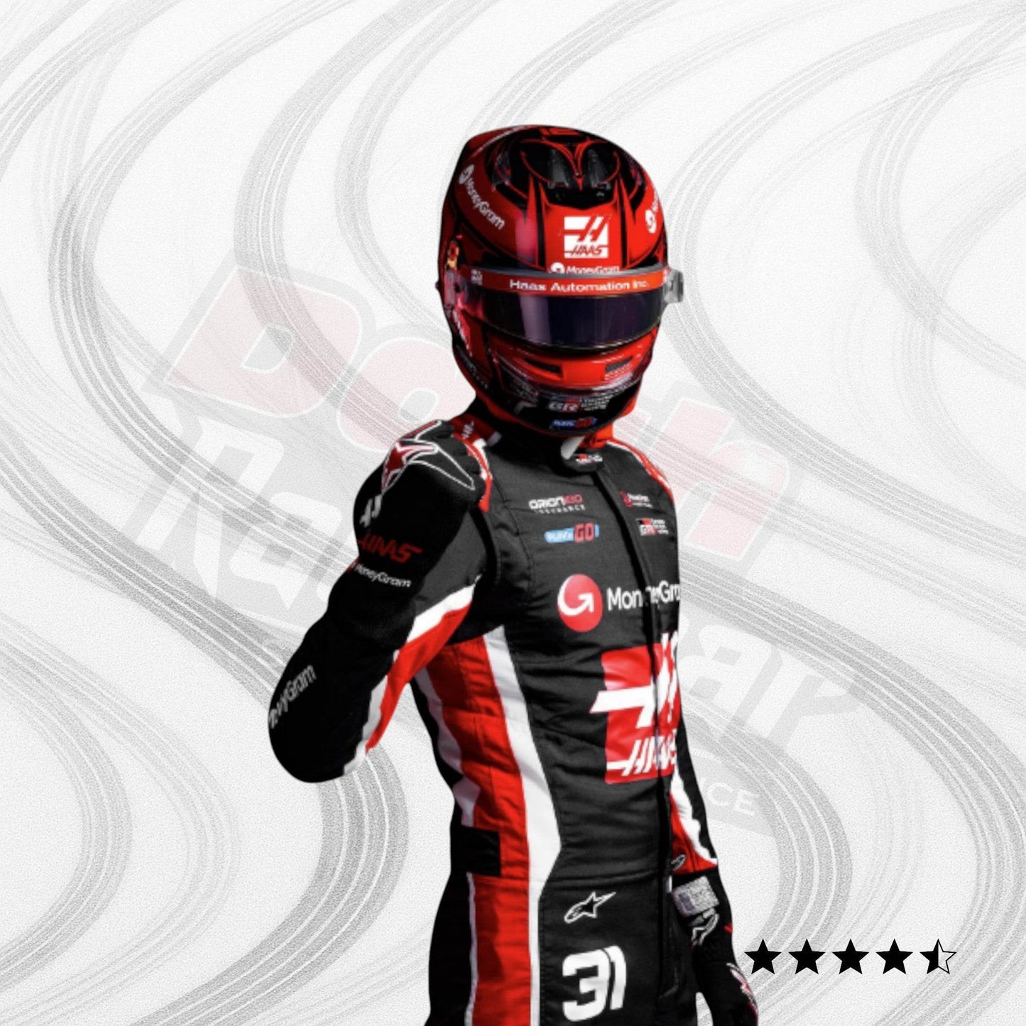 2025 Esteban Ocon Haas F1 Team Race Suit - Dash Racegear