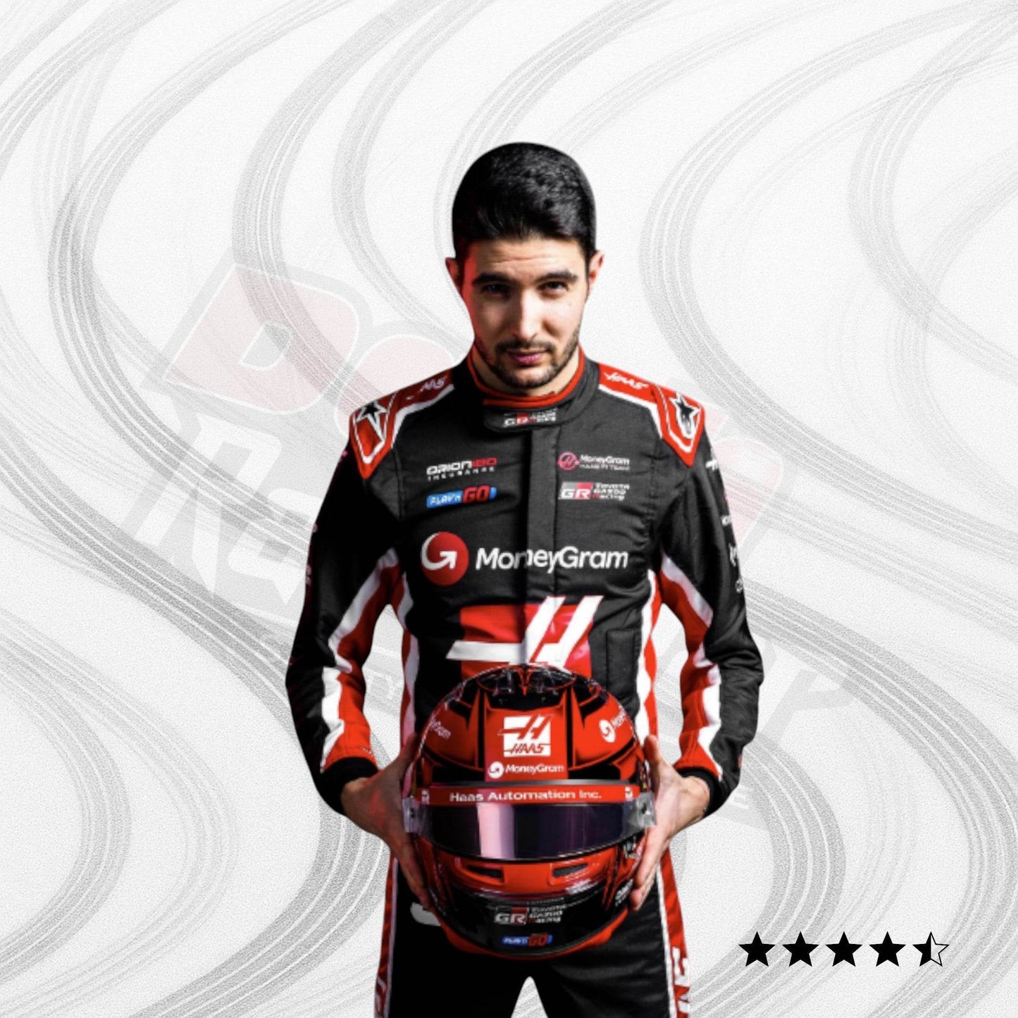 2025 Esteban Ocon Haas F1 Team Race Suit - Dash Racegear