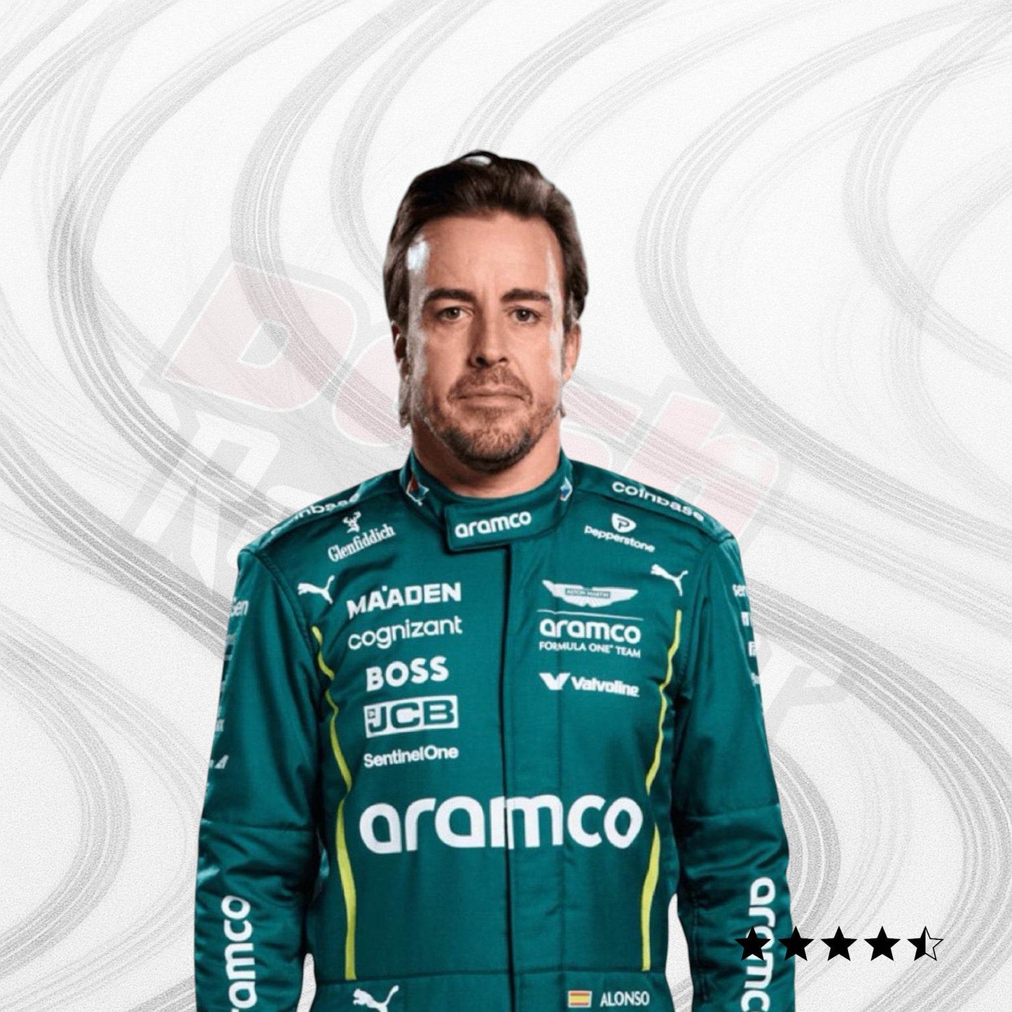2025 Fernando Alonso Aston Martin F1 Team Race Suit - Dash Racegear