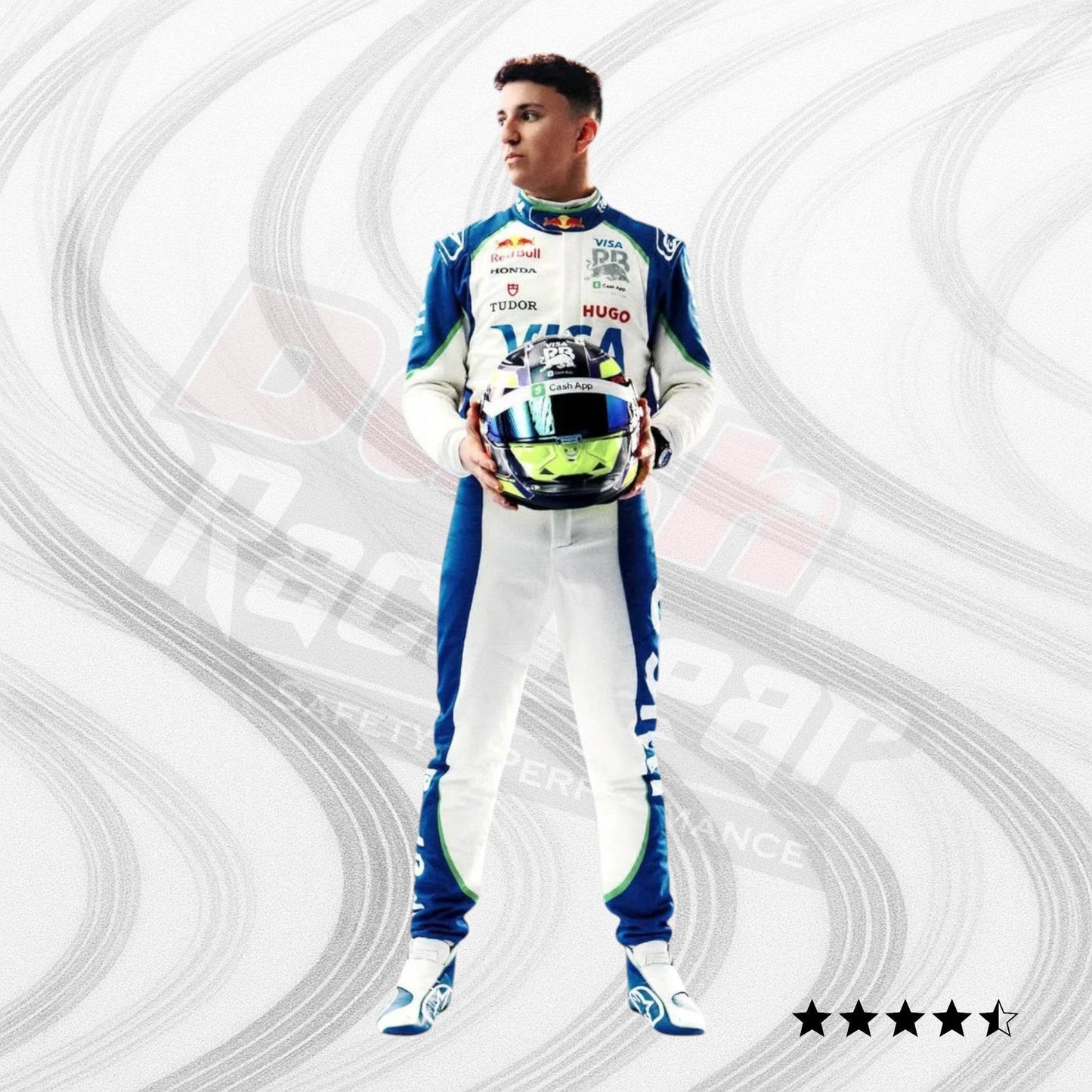 2025 Isack Hadjar Alphatauri Race Suit - Dash Racegear