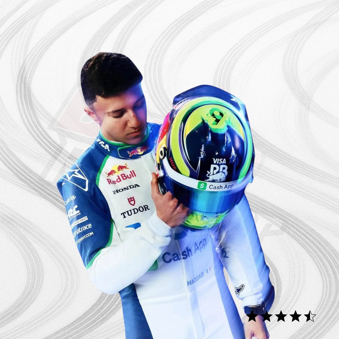 2025 Isack Hadjar Alphatauri Race Suit - Dash Racegear