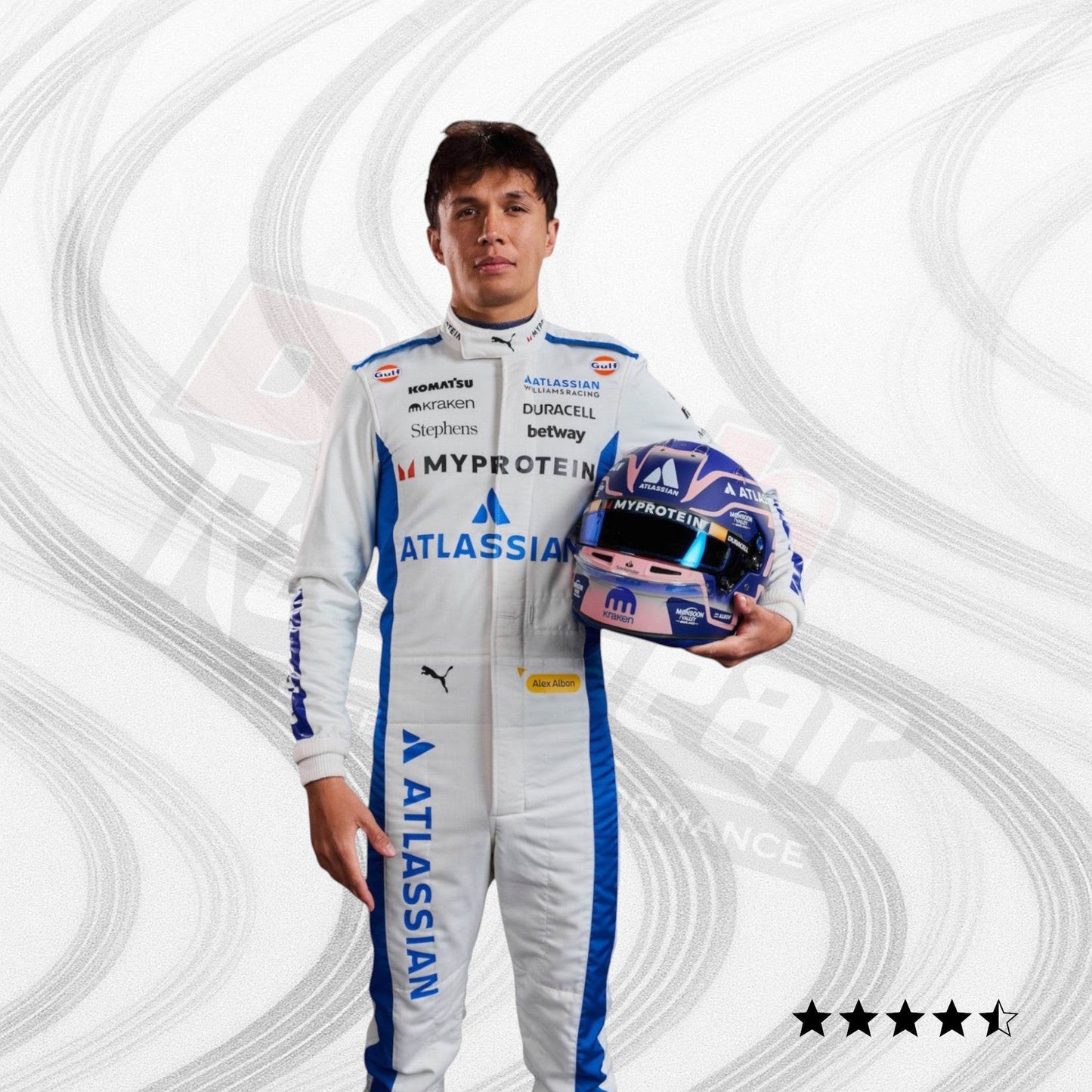 2025 Alexander Albon Williams F1 Race Suit - Dash Racegear