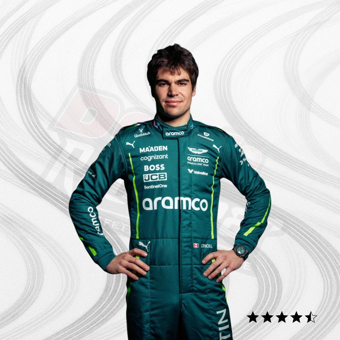 2025 Lance Stroll Aston Martin F1 Team Race Suit - Dash Racegear