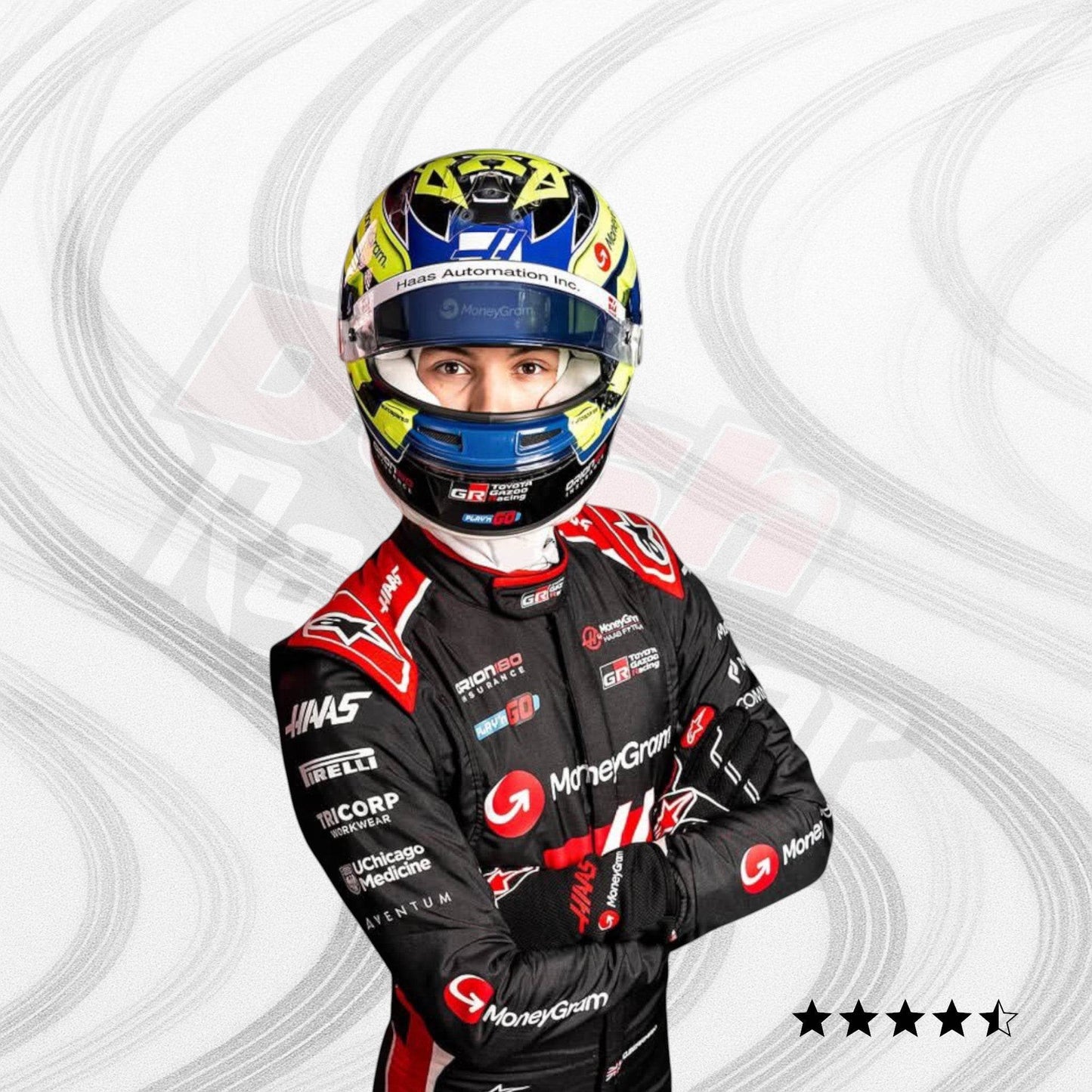 2025 Ollie Bearman Haas F1 Team Race Suit - Dash Racegear