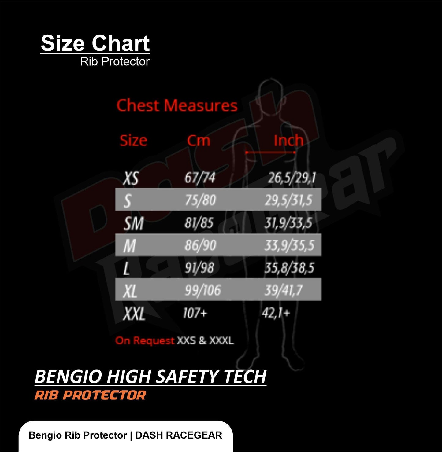 Bengio Bumper Standard Rib Protector - Dash Racegear