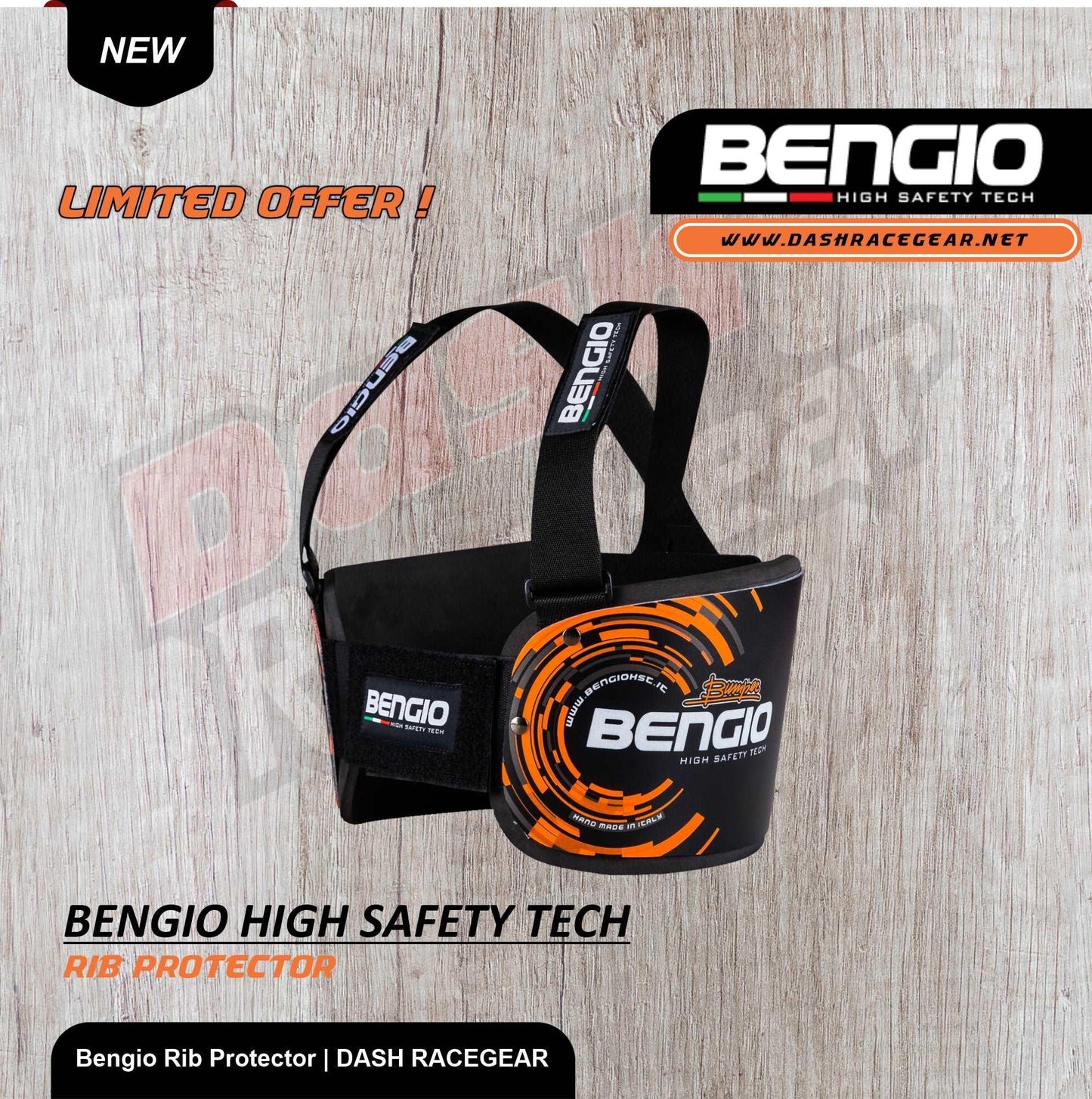 Bengio Bumper Standard Rib Protector - Dash Racegear
