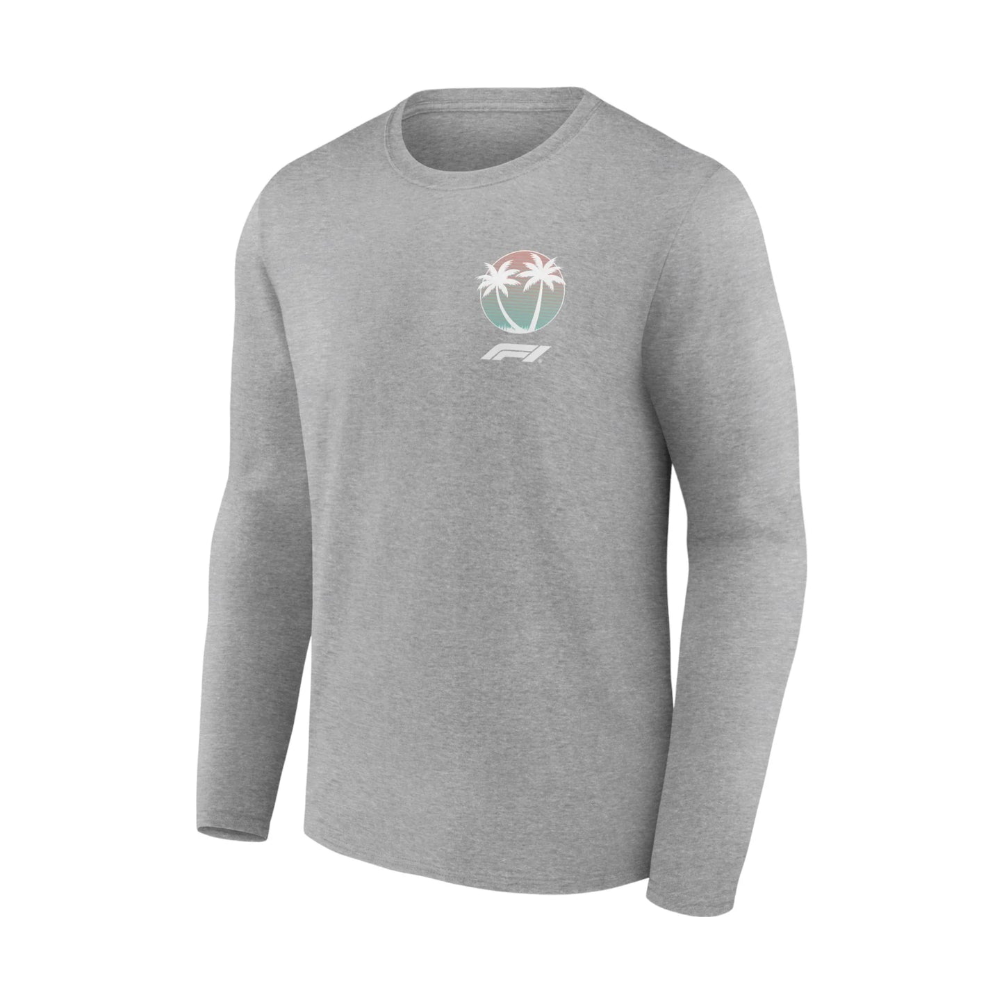 Formula 1 Beach Club Graphic Long Sleeve T-Shirt Sport Gray - Dash Racegear