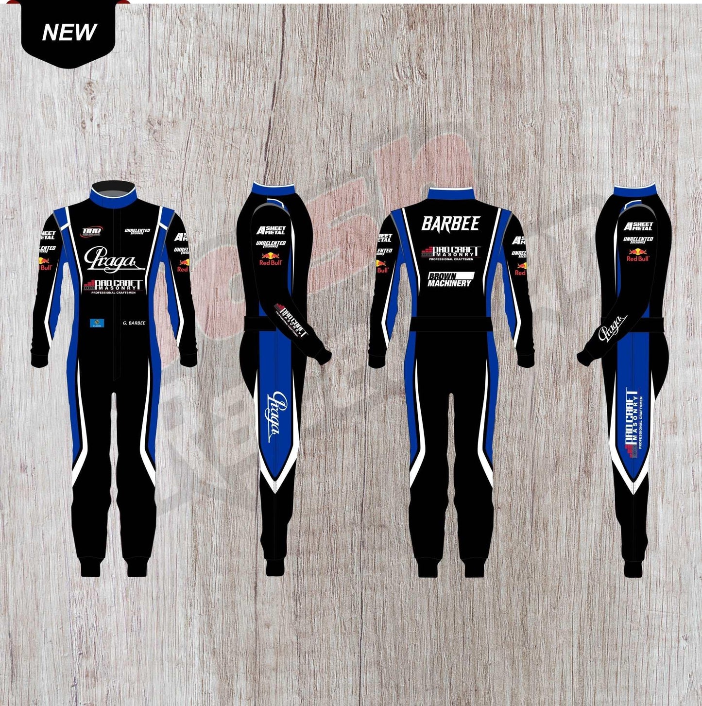 G.Barbee Customized Praga Kart Suit - Dash Racegear