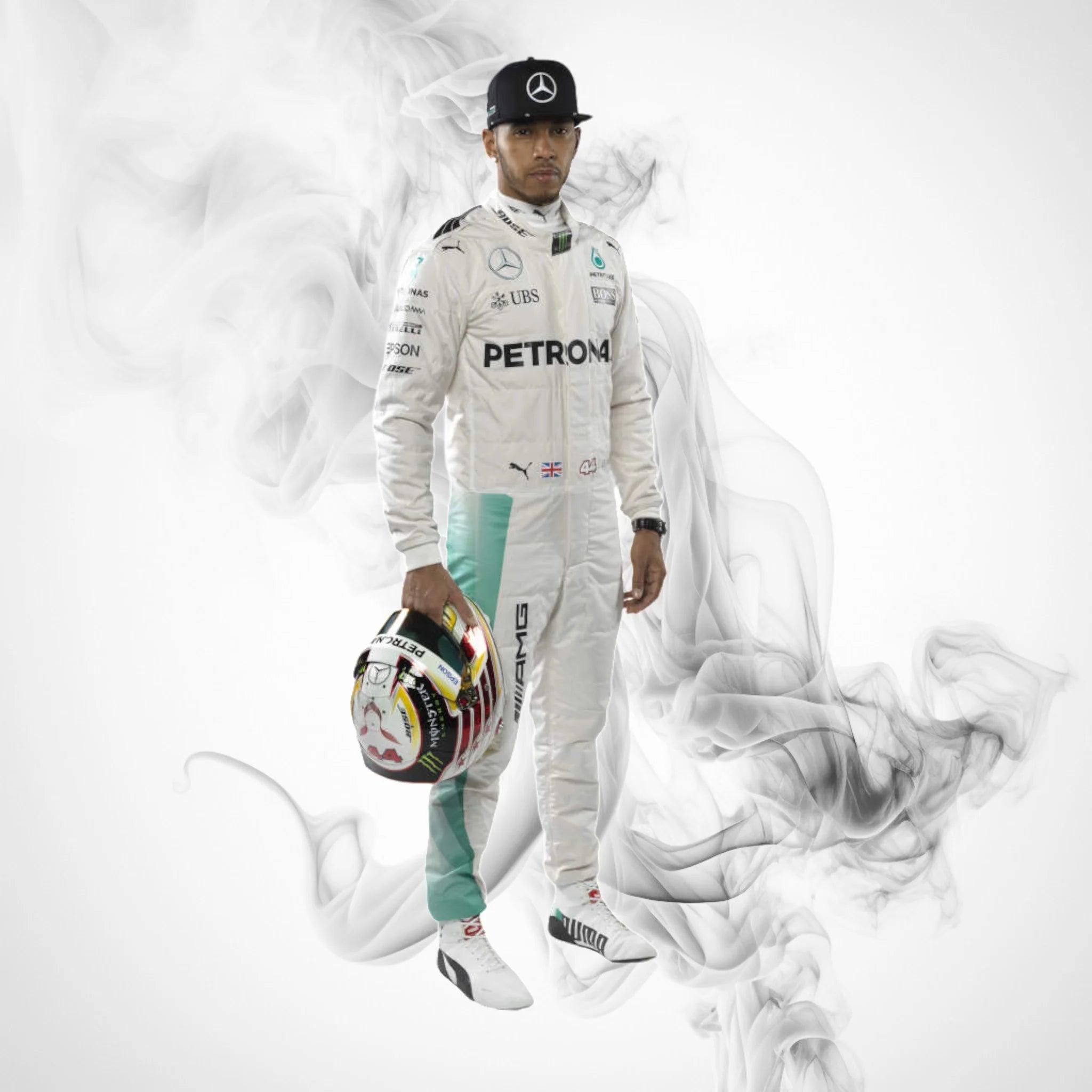 Lewis Hamilton 2016 Mercedes Benz F1 Race Suit - Dash Racegear 