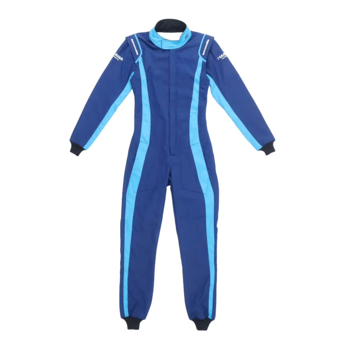 Marina FIA Blue Custom Racing Suits - Dash Racegear