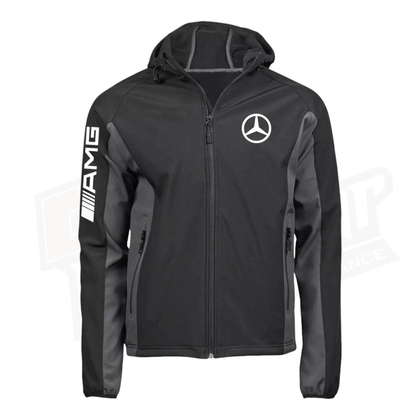 Mercedes AMG SoftShell Racing Jacket With Hoodie - Dash Racegear