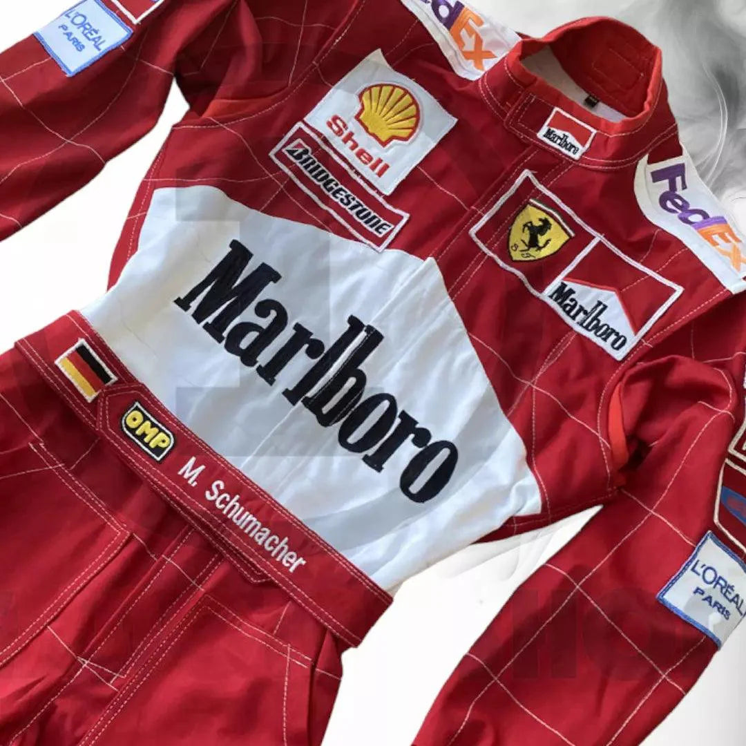 Michael Schumacher 2001 Replica Racing Suit - Dash Racegear