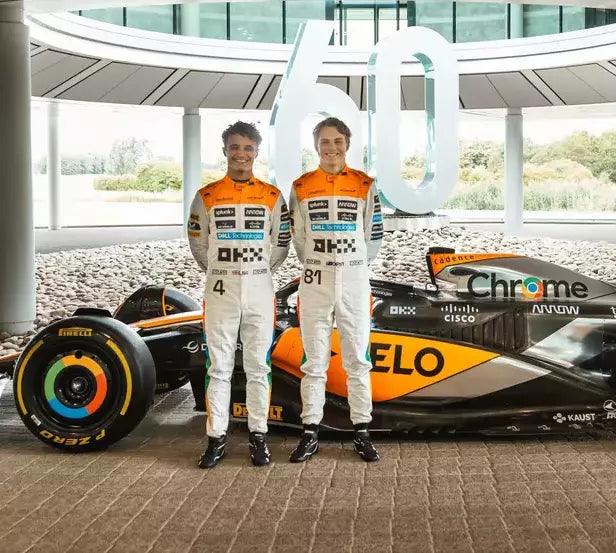 NEW MCLAREN SILVERSTONE OSCAR PIASTRI 2023 F1 TEAM RACE SUIT KIDS - Dash Racegear