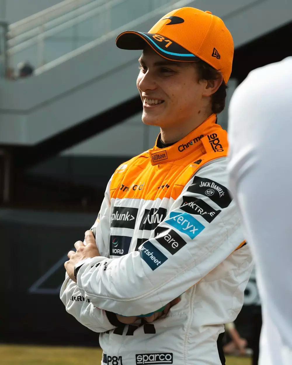 NEW MCLAREN SILVERSTONE OSCAR PIASTRI 2023 F1 TEAM RACE SUIT KIDS - Dash Racegear