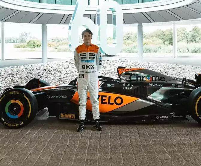 NEW MCLAREN SILVERSTONE OSCAR PIASTRI 2023 F1 TEAM RACE SUIT - Dash Racegear