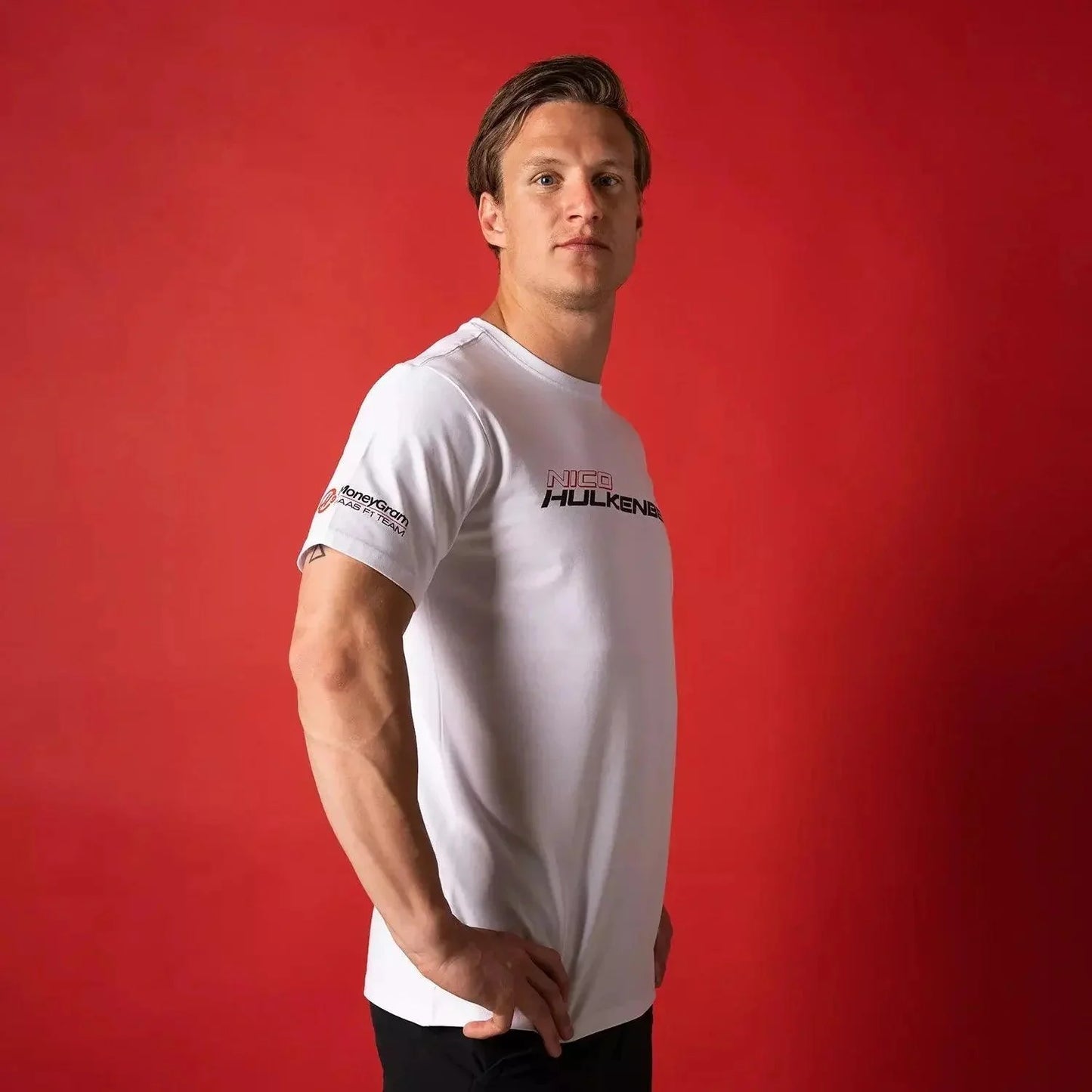 Nico Hulkenberg 2023 T-shirt White F1 - Dash Racegear