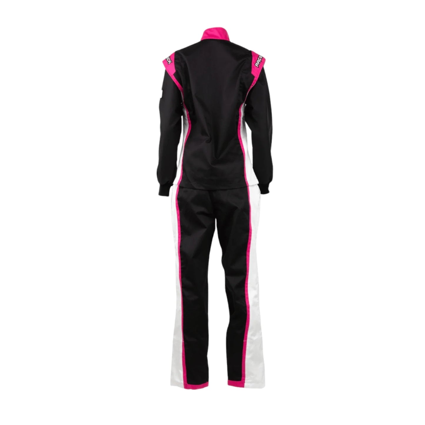 RACECHICK FIERCE TWO-PIECE WOMEN'S AUTO RACING SUIT SFI 3.2A/1 (BLACK/PINK) - Dash Racegear