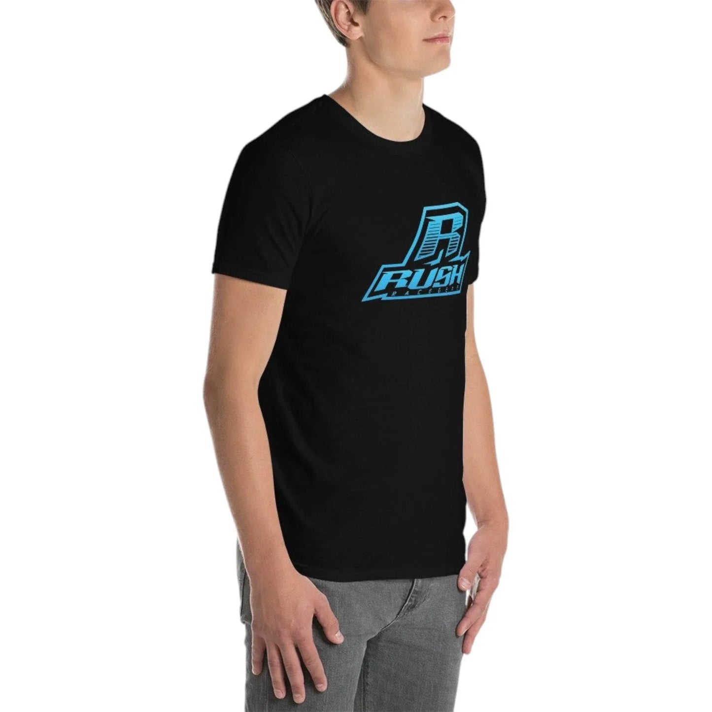 Rush Stacked Logo - Light Blue Fade - Unisex - Dash Racegear