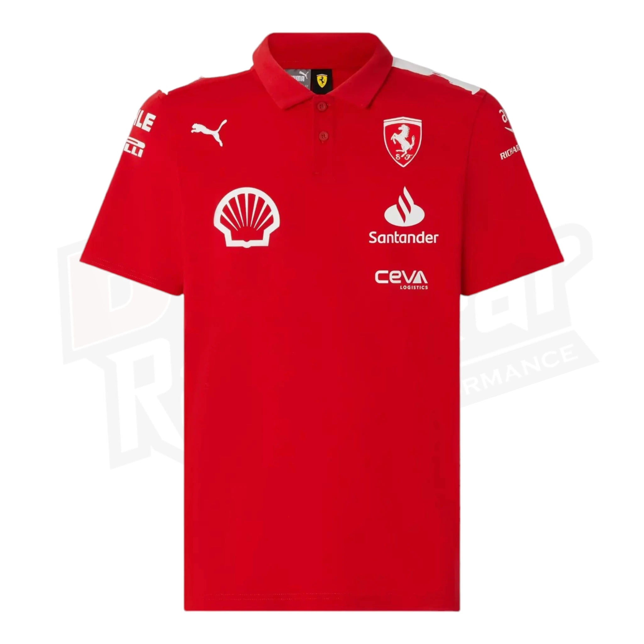 Scuderia Ferrari Puma Team polo shirt Joshua Vides Dash Racegear