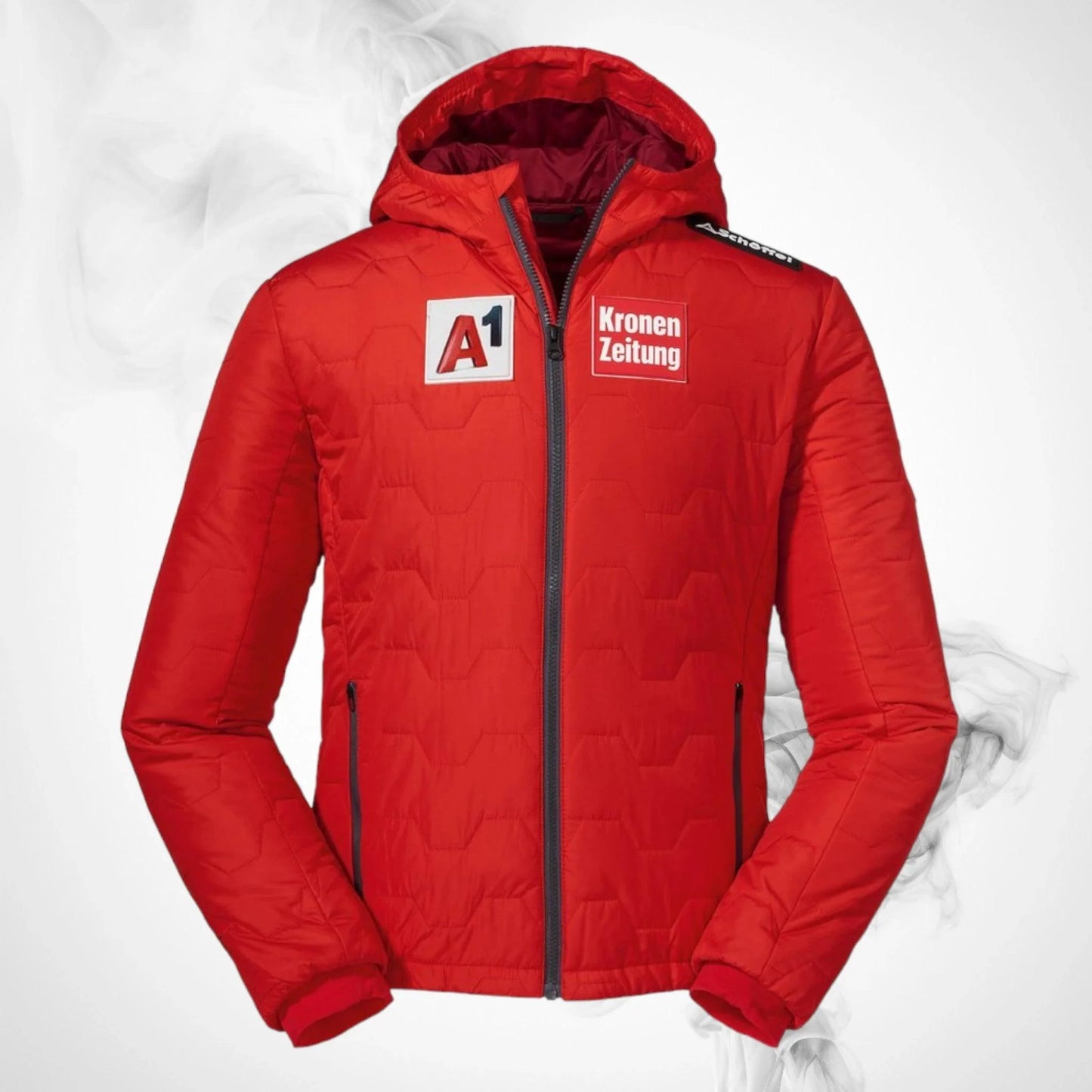 Ski Insulation Jacket SCHOFFEL Vntlft Hoody Adamont 3 K RT Junior Red - 2021/22 - Dash Racegear