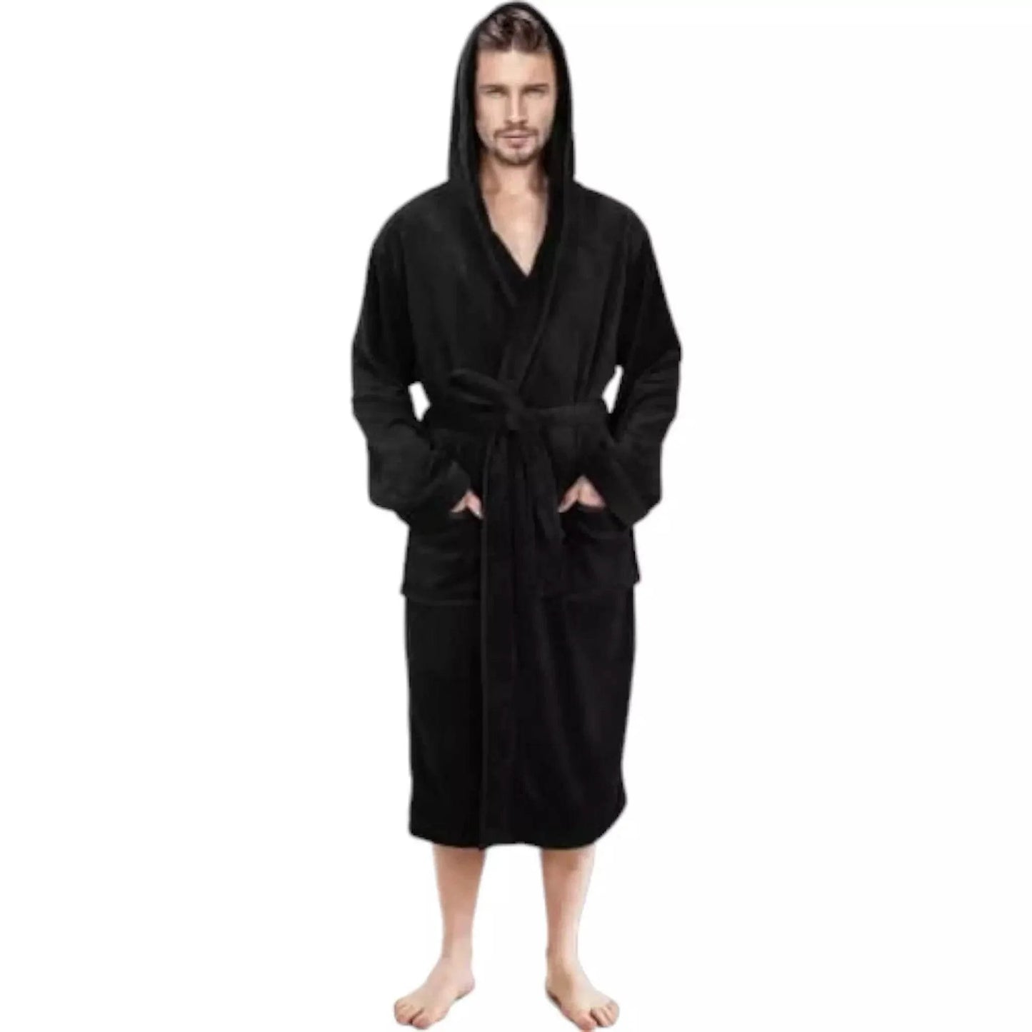 Unisex Fleece Hooded Bathrobes - Dash Racegear