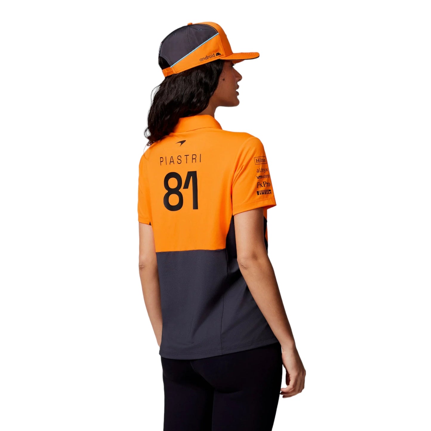 Womens Official Teamwear Polo Shirt Oscar Piastri Formula 1 - Dash Racegear