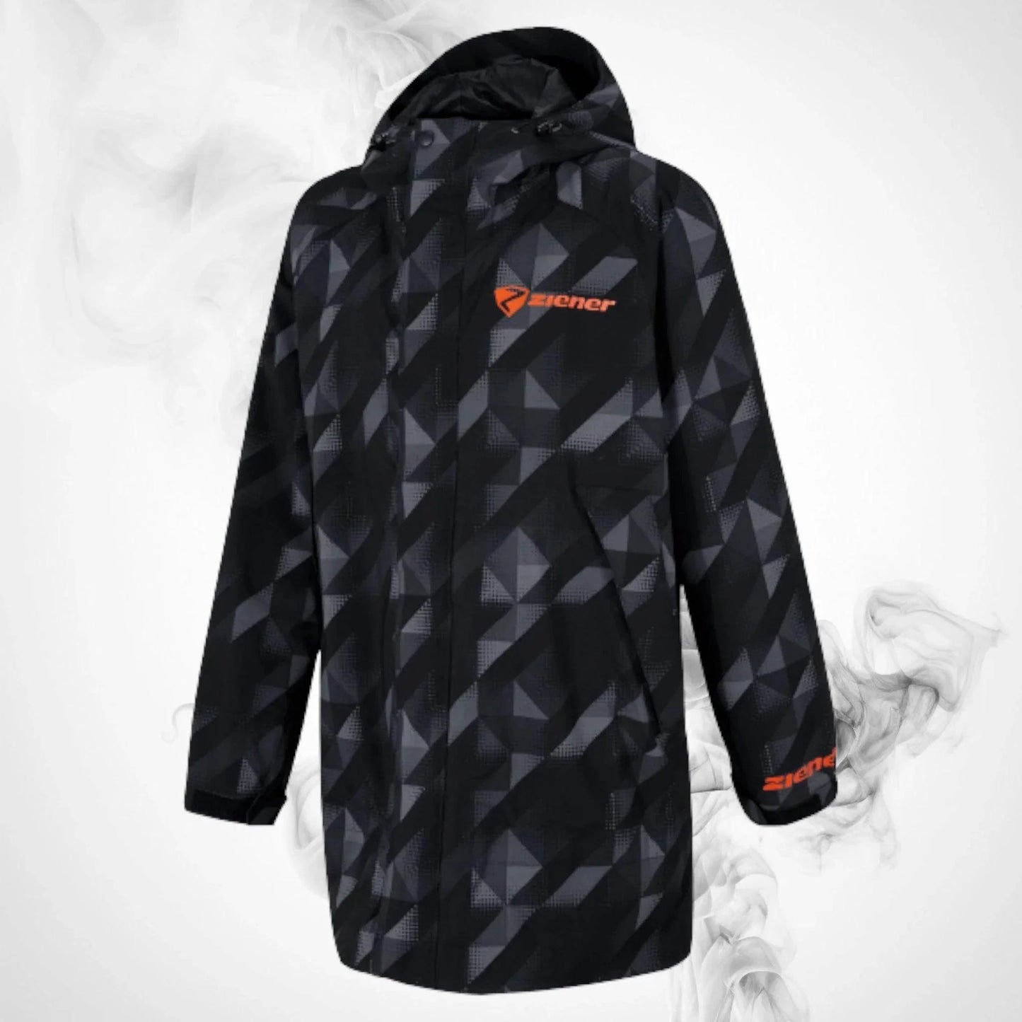 Ski ZIENER RCE Coach Coat Black Print - 2022/23 - Dash Racegear