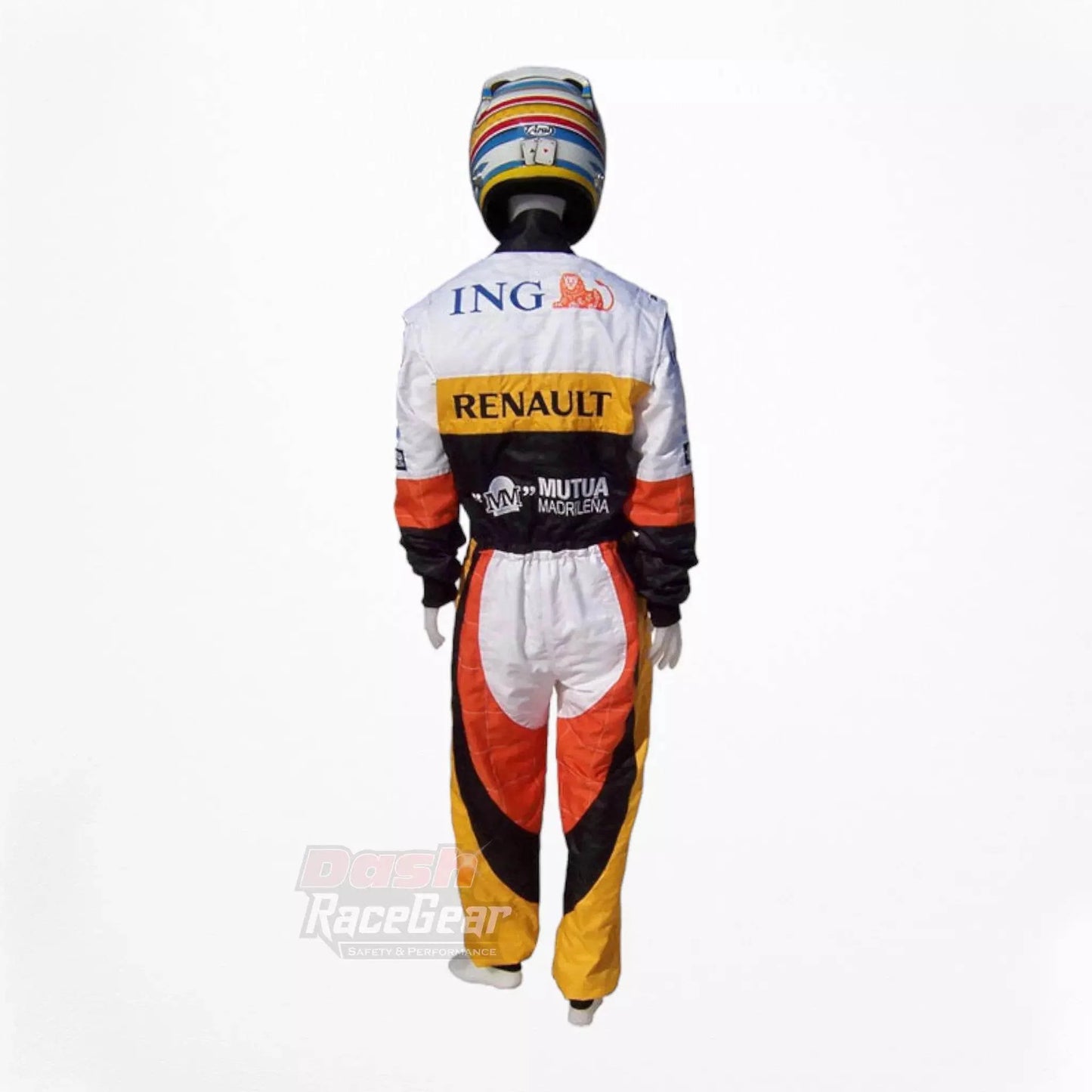 2008 Fernando Alonso Renault F1 Embroidered Racing Suit - Dash Racegear