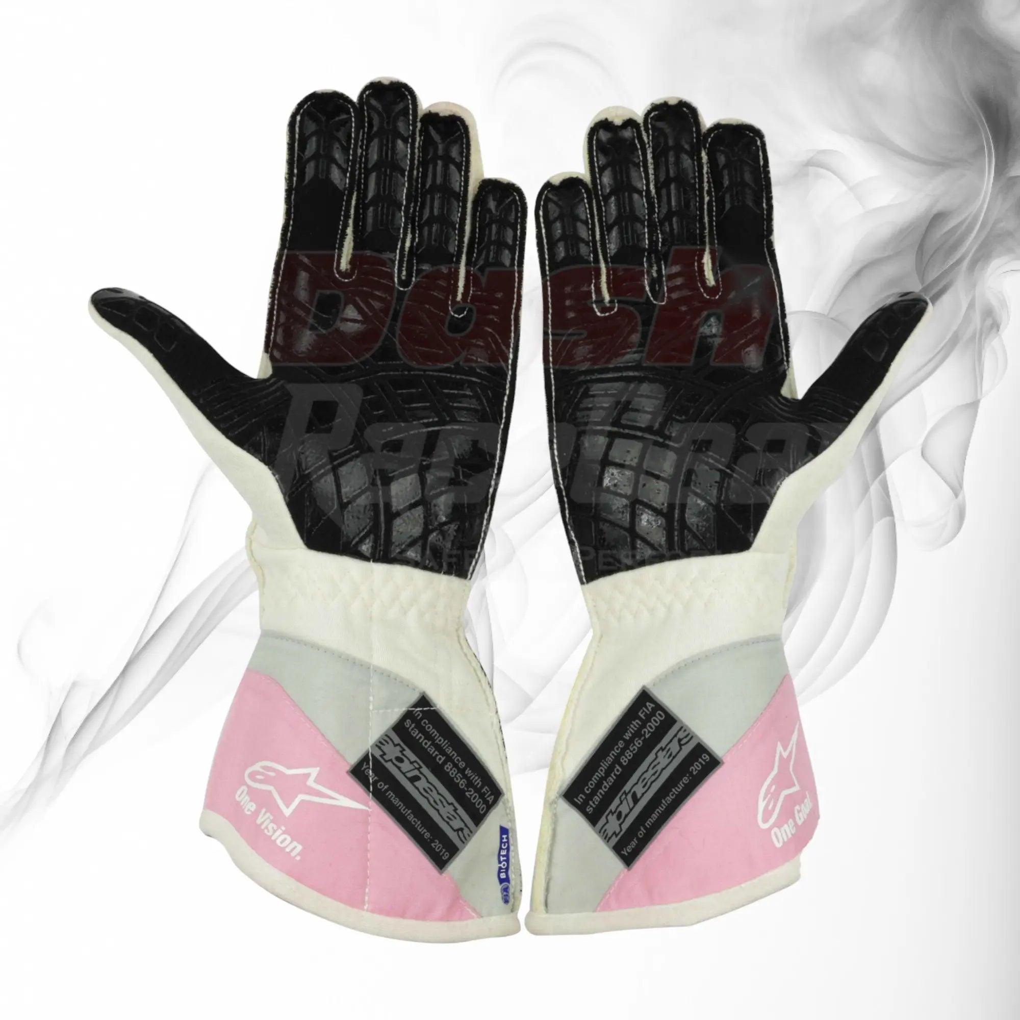2019 Lance Stroll BWT Race Spec Racing Point F1 Gloves - Dash Racegear 