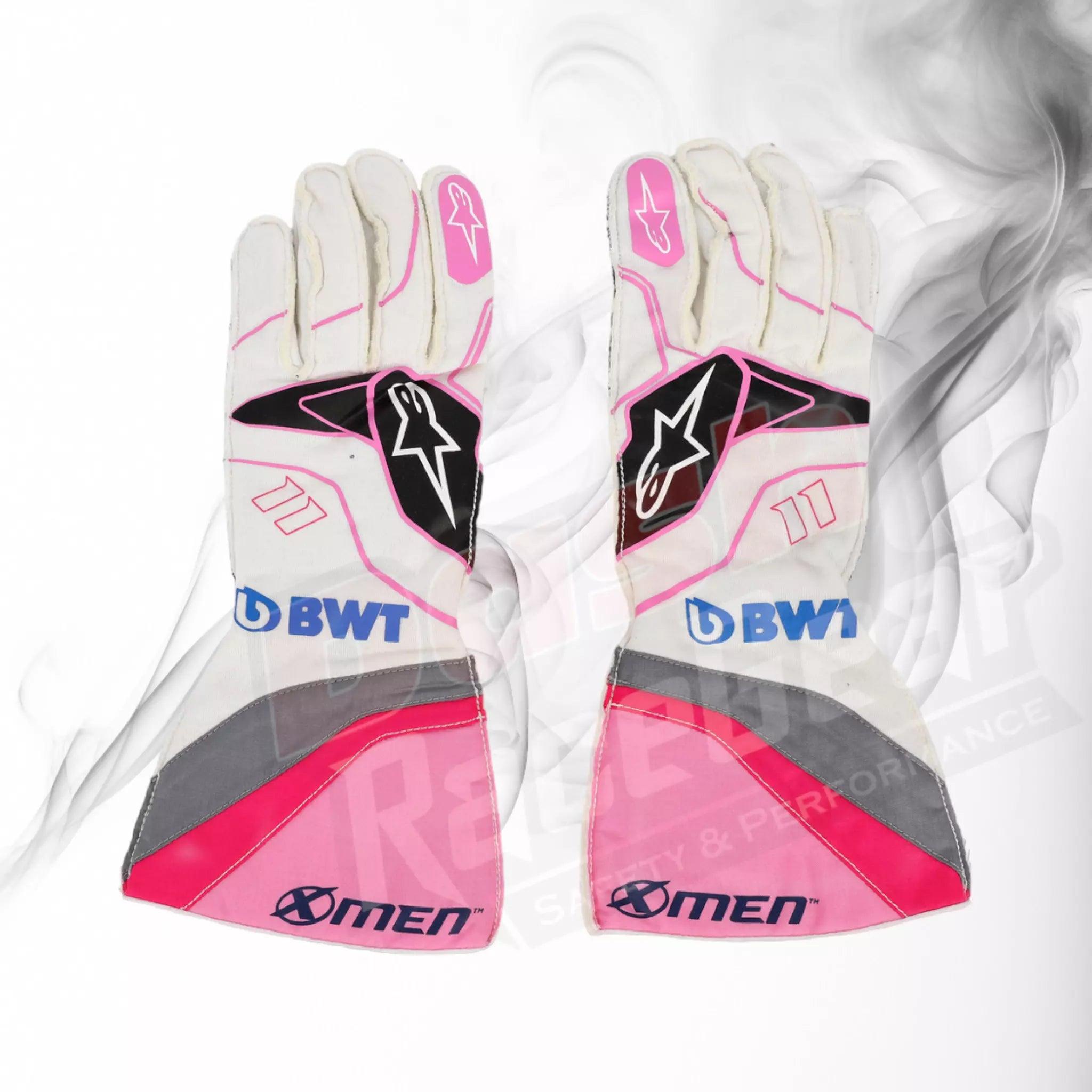 2020 Sergio Pérez BWT F1 Team Race Gloves - Dash Racegear 