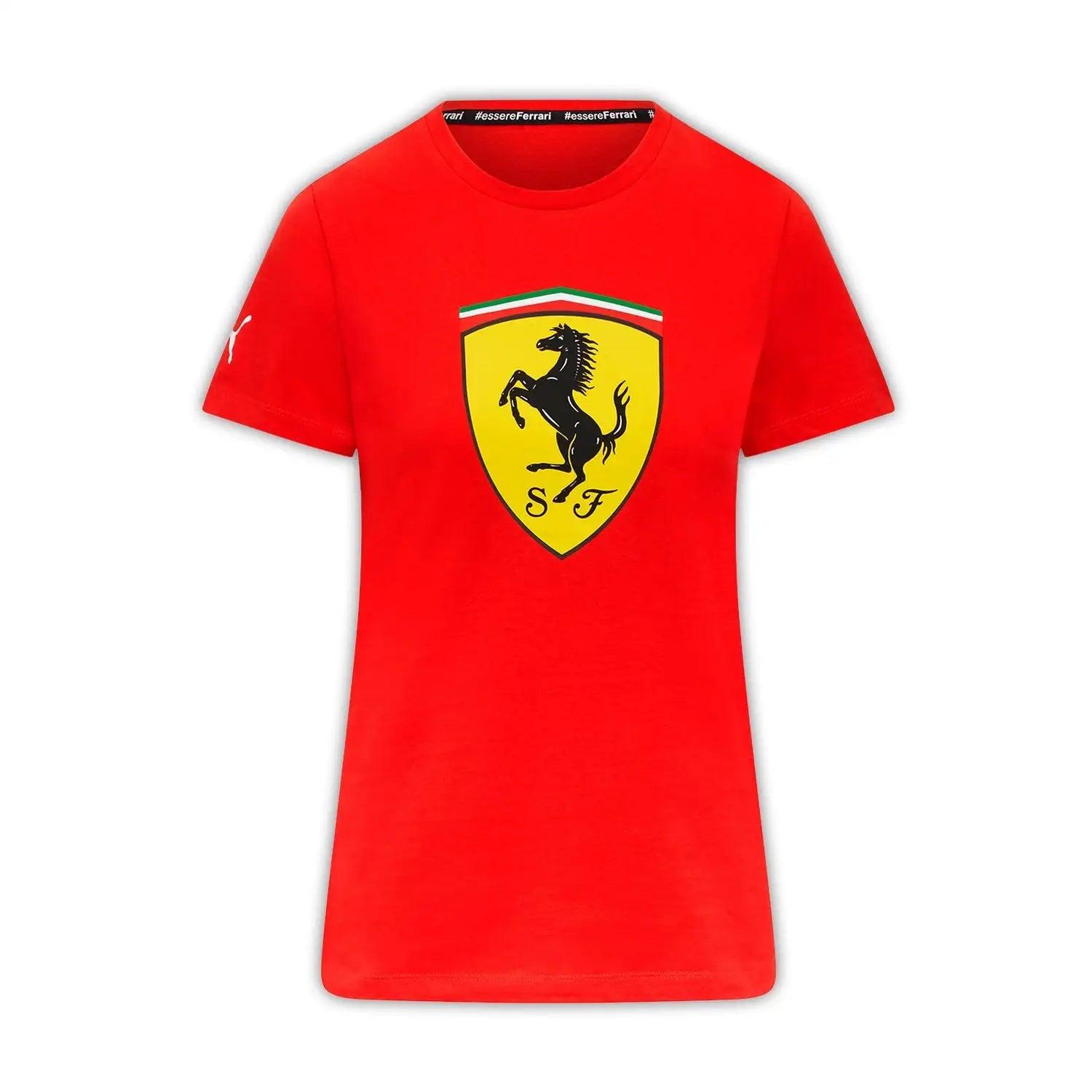 Scuderia Ferrari 2023 Women Large Shield T-Shirt Dash racegear