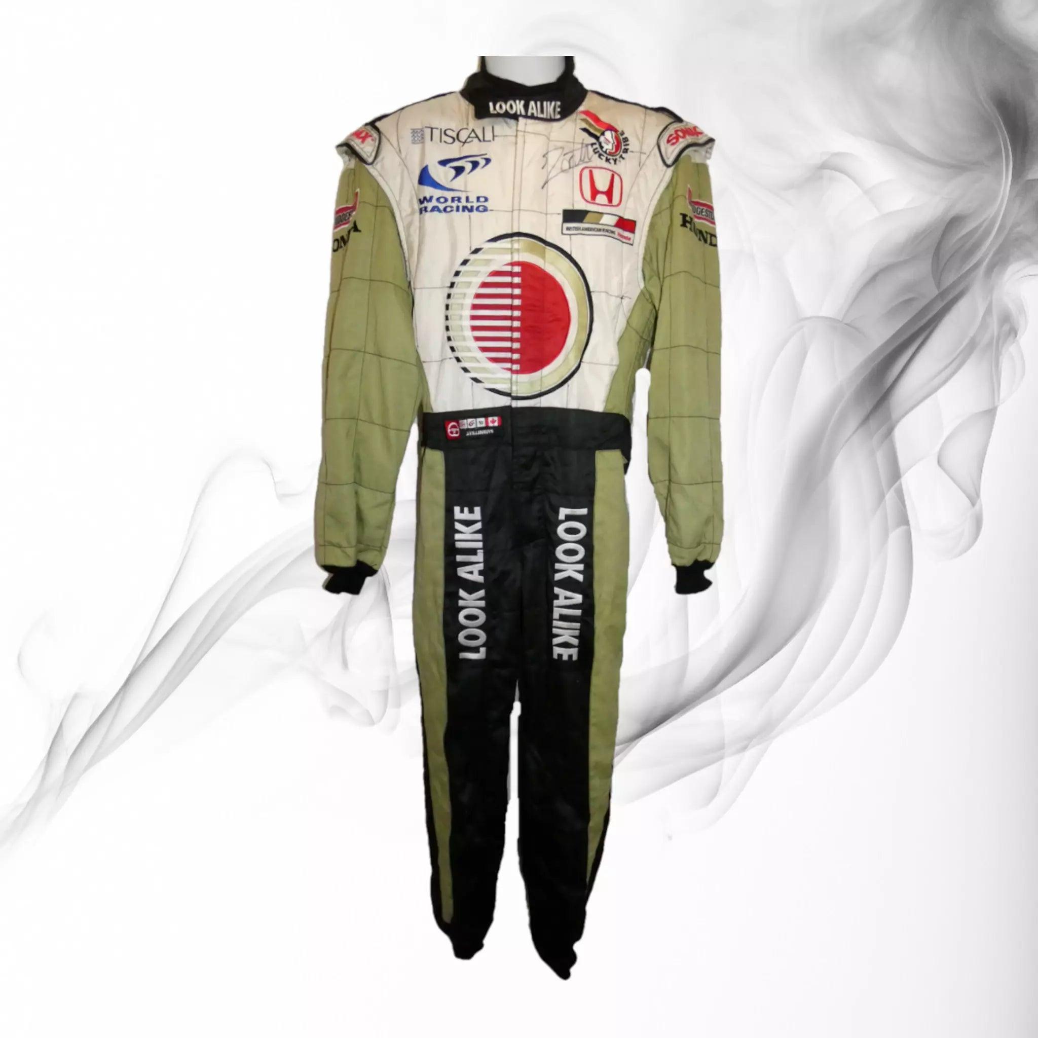 Jacques Villeneuve signed BAR Honda 2001 race suit - Dash Racegear 