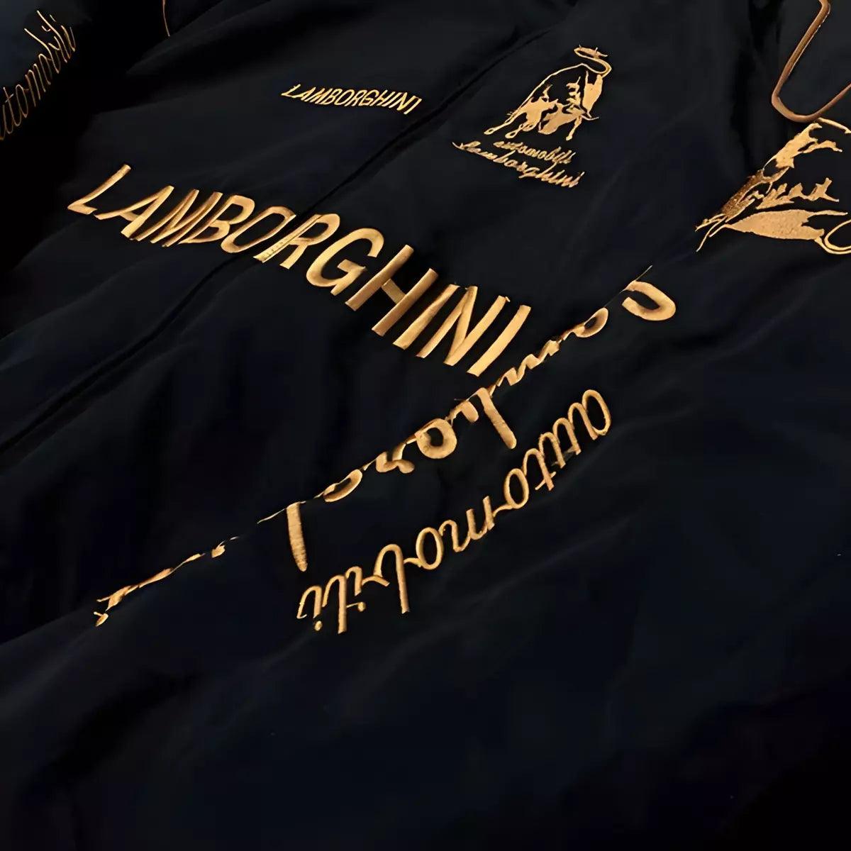 Lamborghini F1 Vintage Style Embroidery Racing Jacket - Dash Racegear 