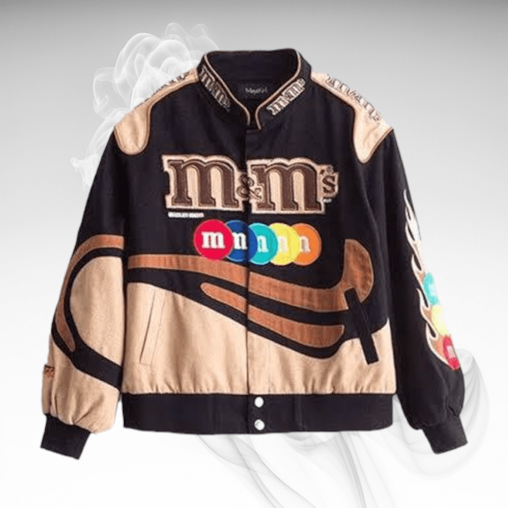 M&M Vintage Printed Jacket Brown - Dash Racegear 