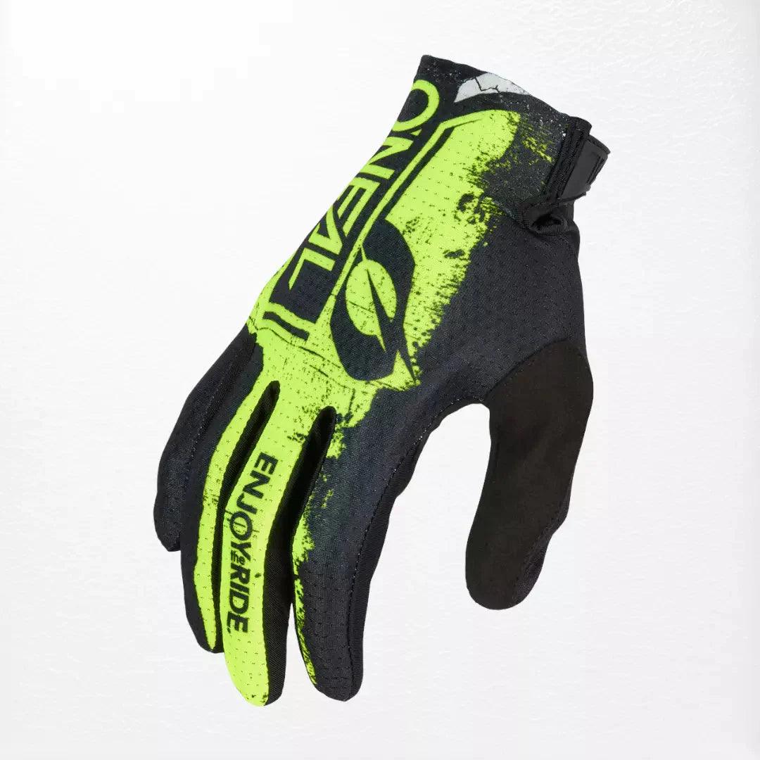 O'Neal MATRIX SHOCKER V.23 MX Gloves Black-Neon Yellow - Dash Racegear 