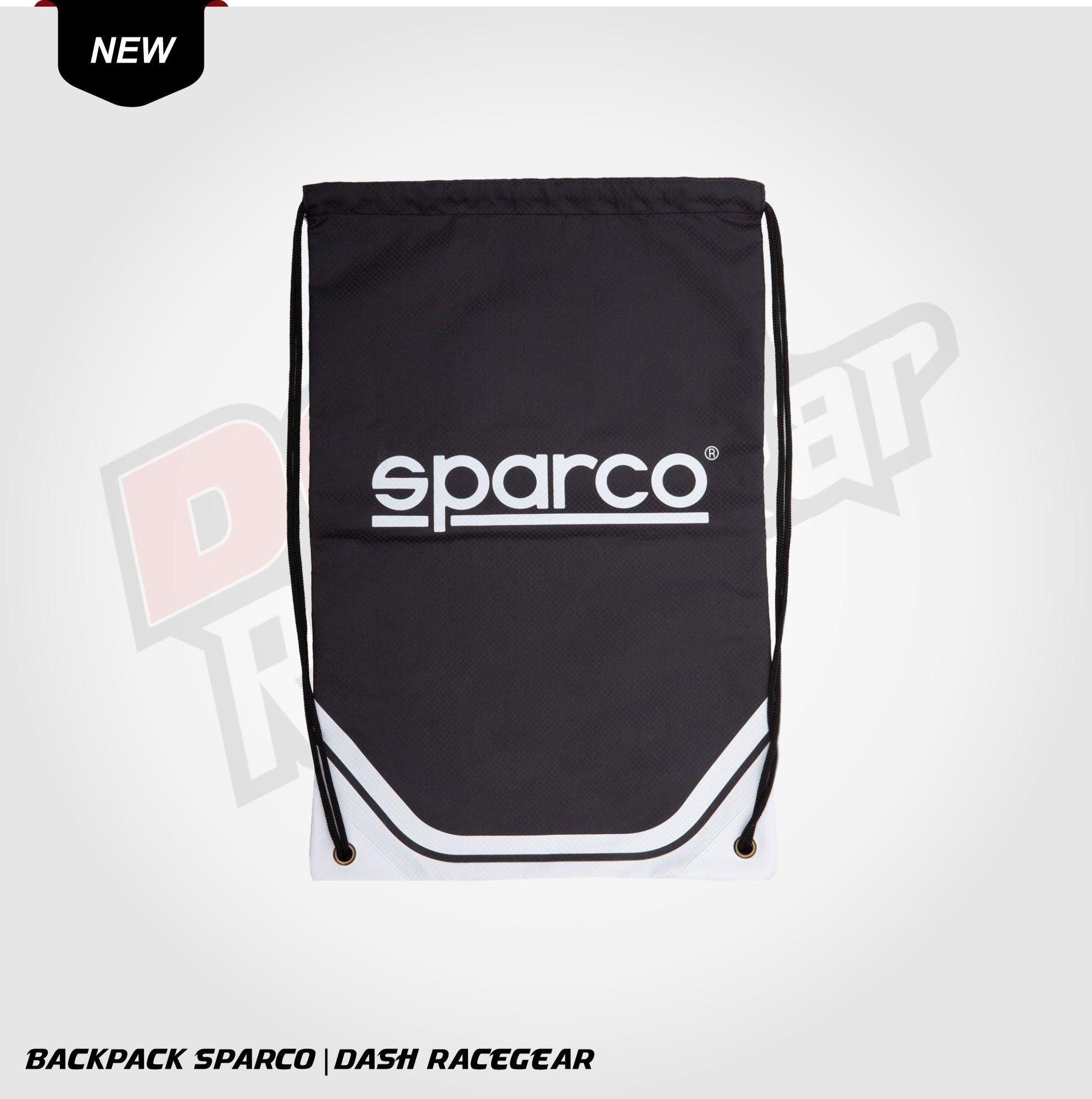 SPARCO PULL BAG BLACK BACKPACK DASH RACEGEAR